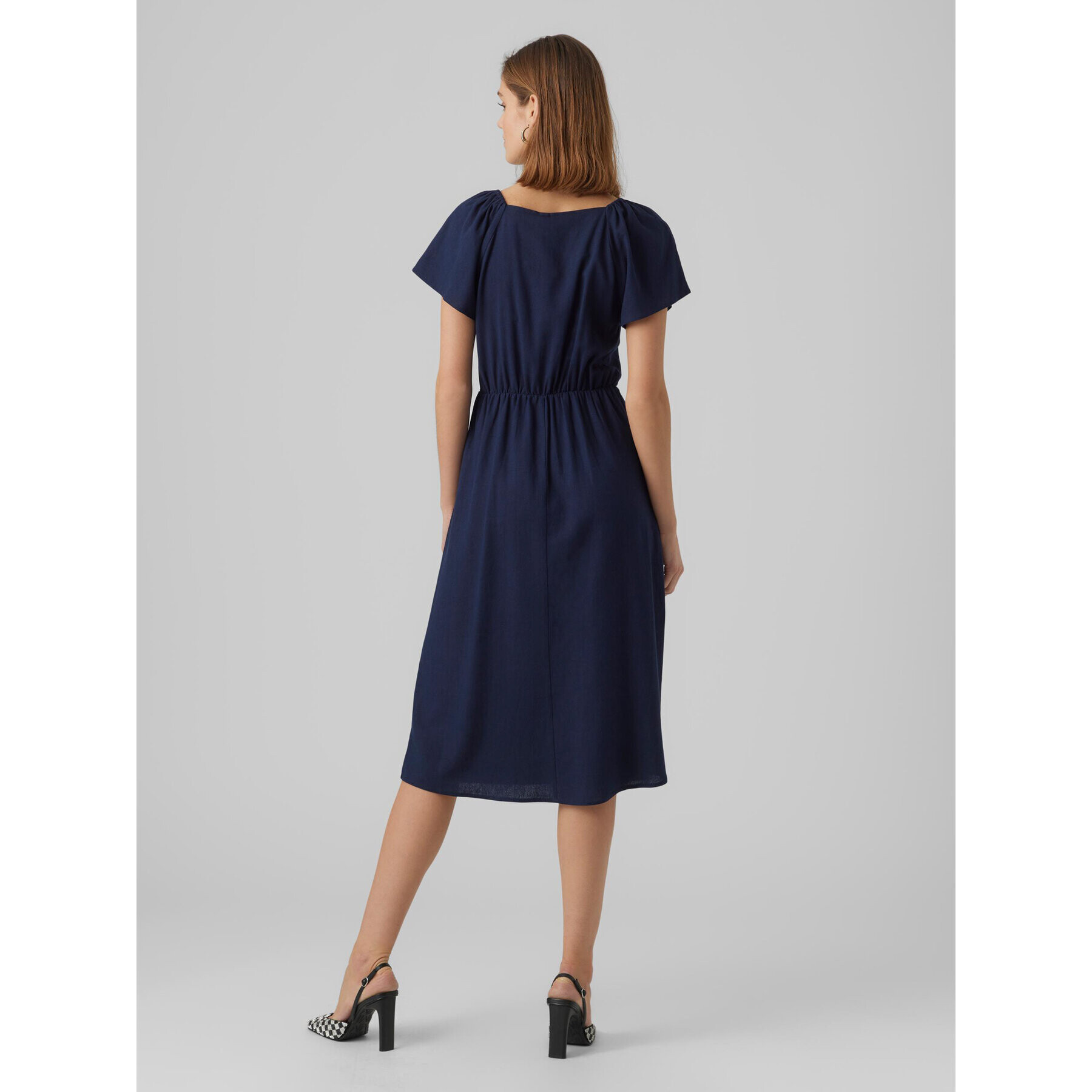 Vero Moda Rochie de zi Mymilo 10282500 Bleumarin Regular Fit - Pled.ro