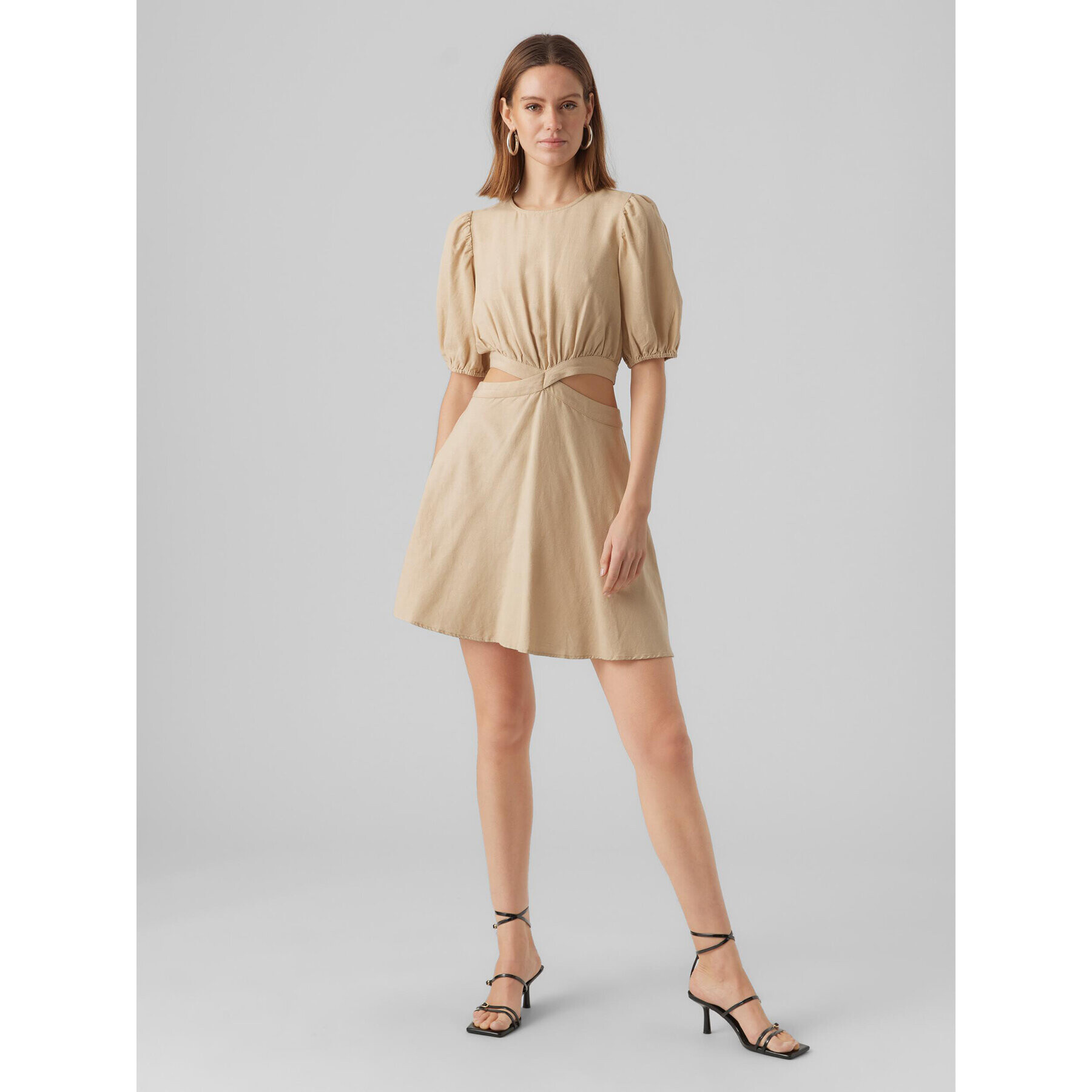 Vero Moda Rochie Seba 10284799 Bej Regular Fit - Pled.ro