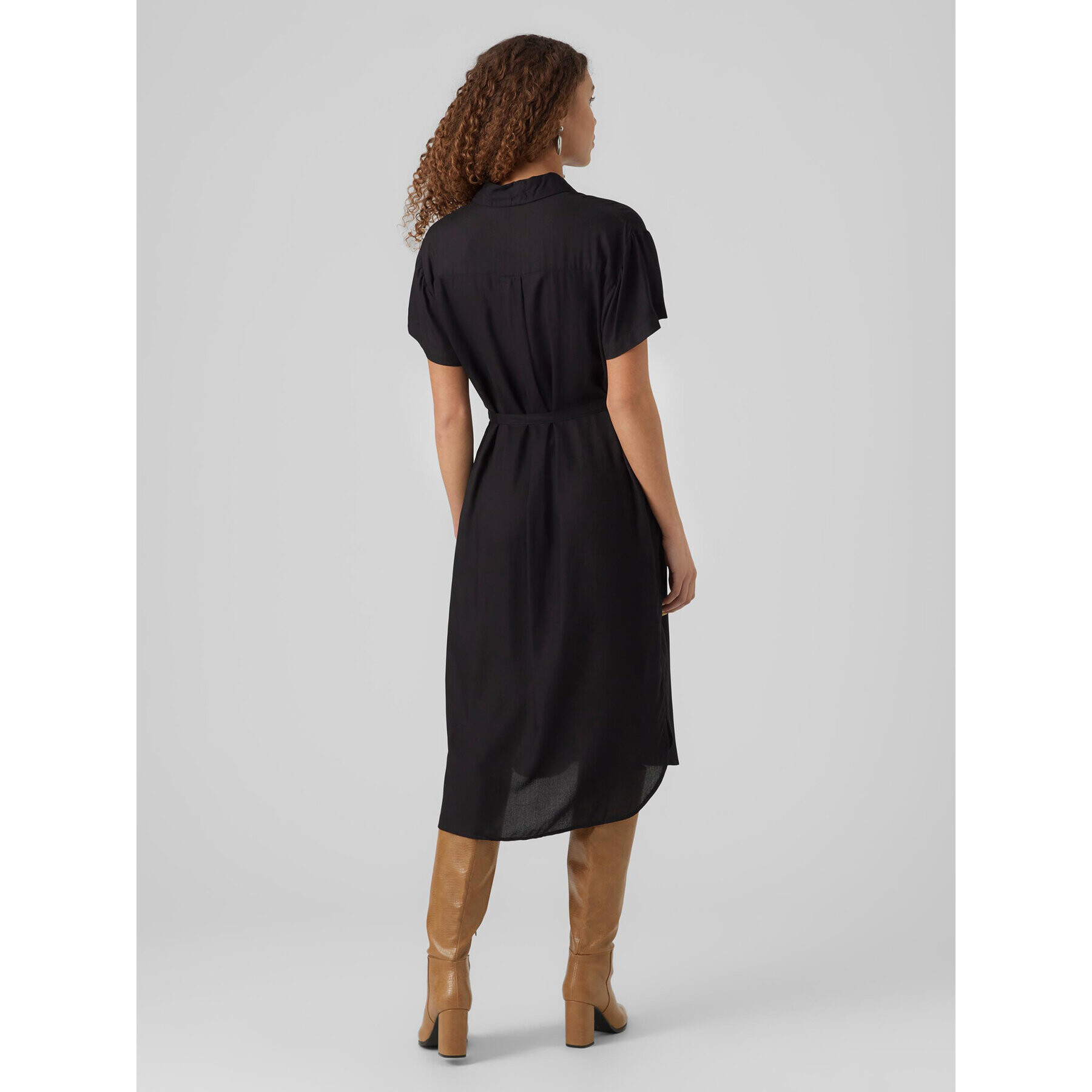 Vero Moda Rochie tip cămașă 10279684 Negru Regular Fit - Pled.ro