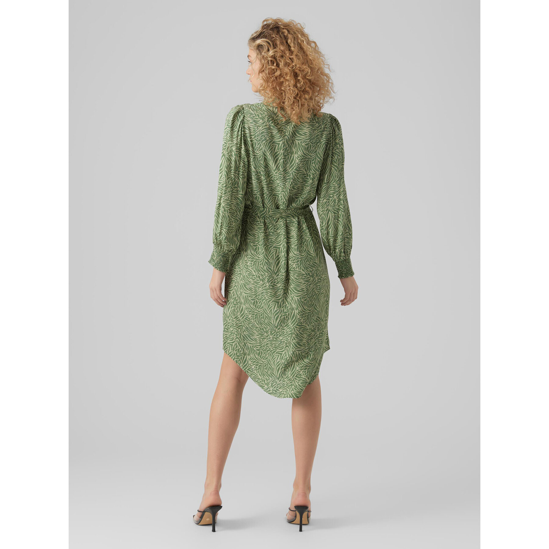 Vero Moda Rochie tip cămașă Sara 10282451 Verde Regular Fit - Pled.ro