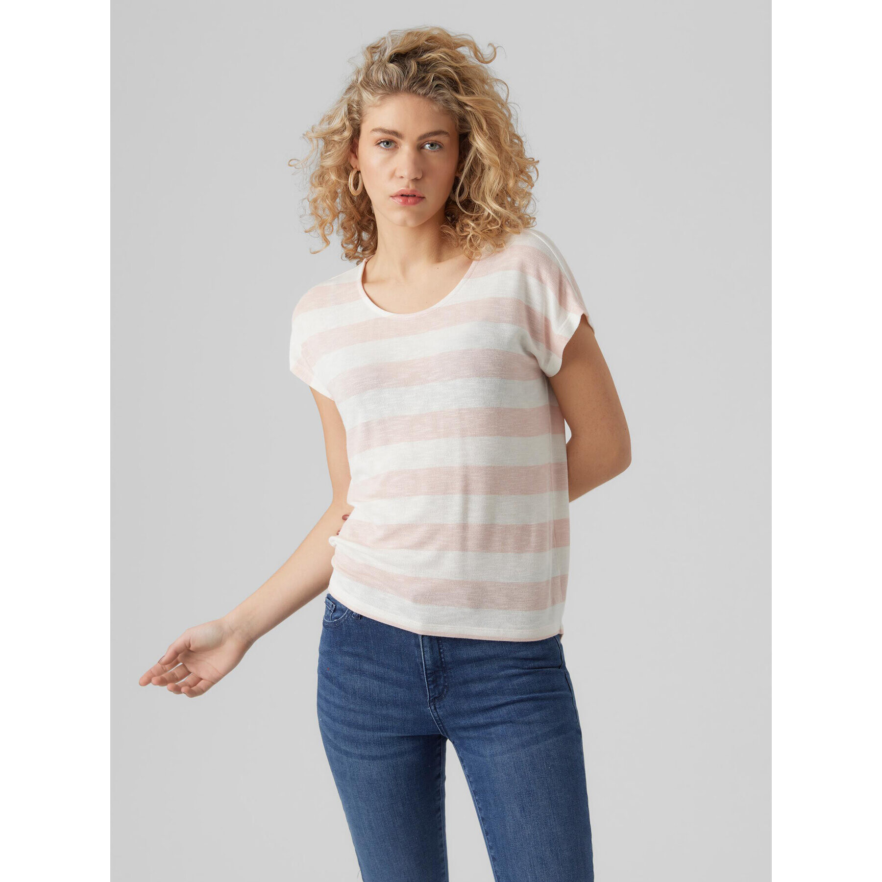 Vero Moda Tricou Wide 10284474 Roz Box Fit - Pled.ro