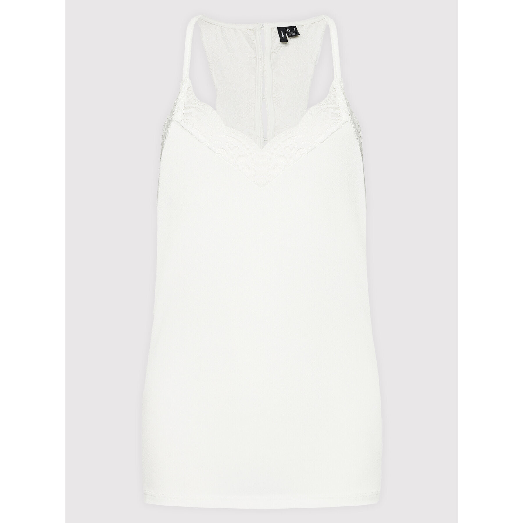 Vero Moda Top Ana 10233213 Alb Regular Fit - Pled.ro