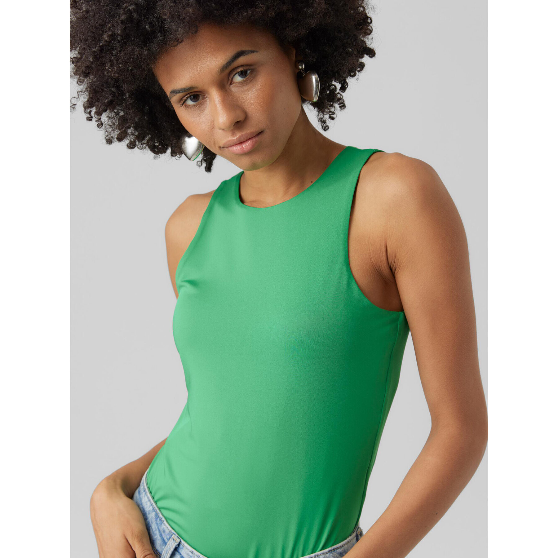 Vero Moda Top Bianca 10279787 Verde Standard Fit - Pled.ro