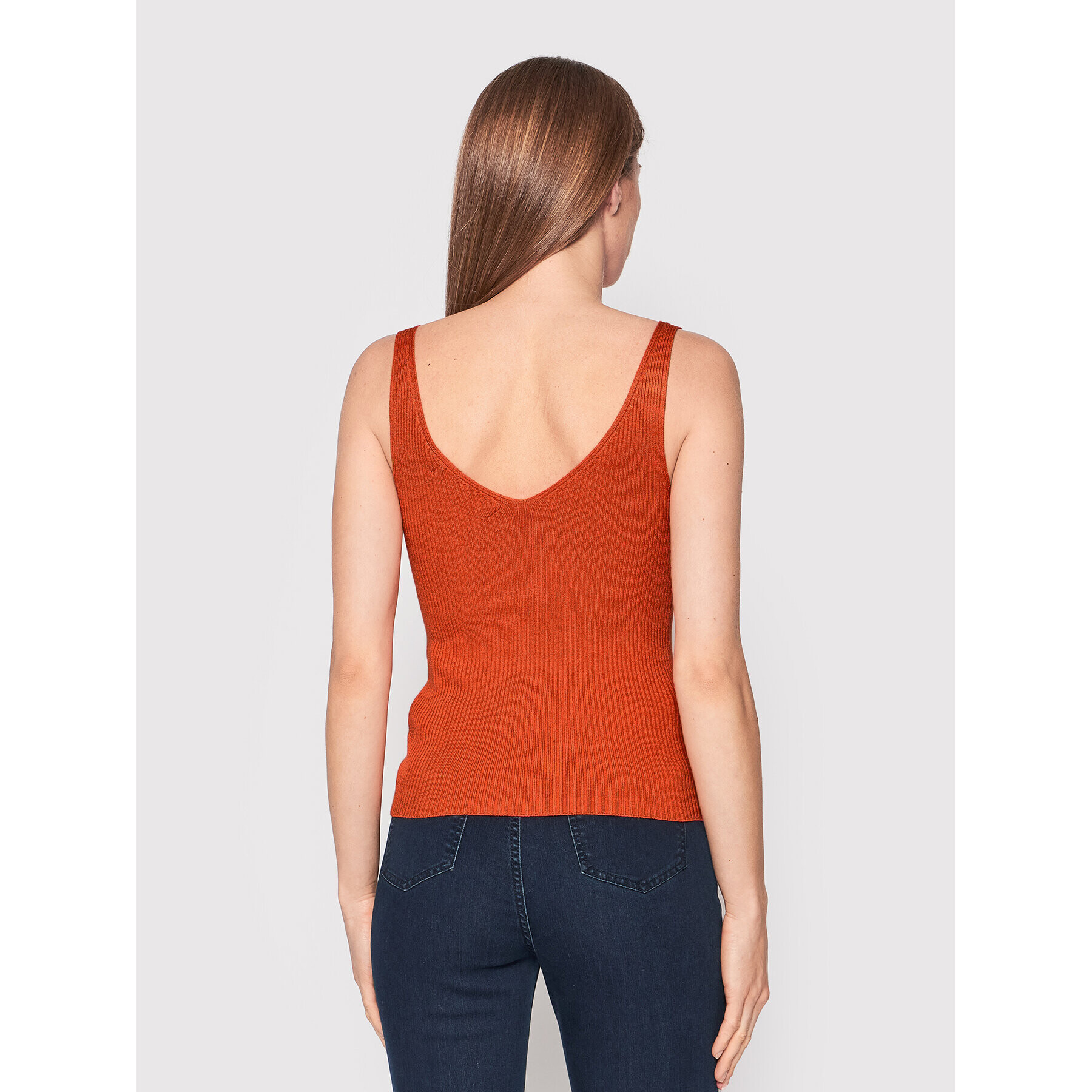 Vero Moda Top Glory 10264760 Portocaliu Slim Fit - Pled.ro