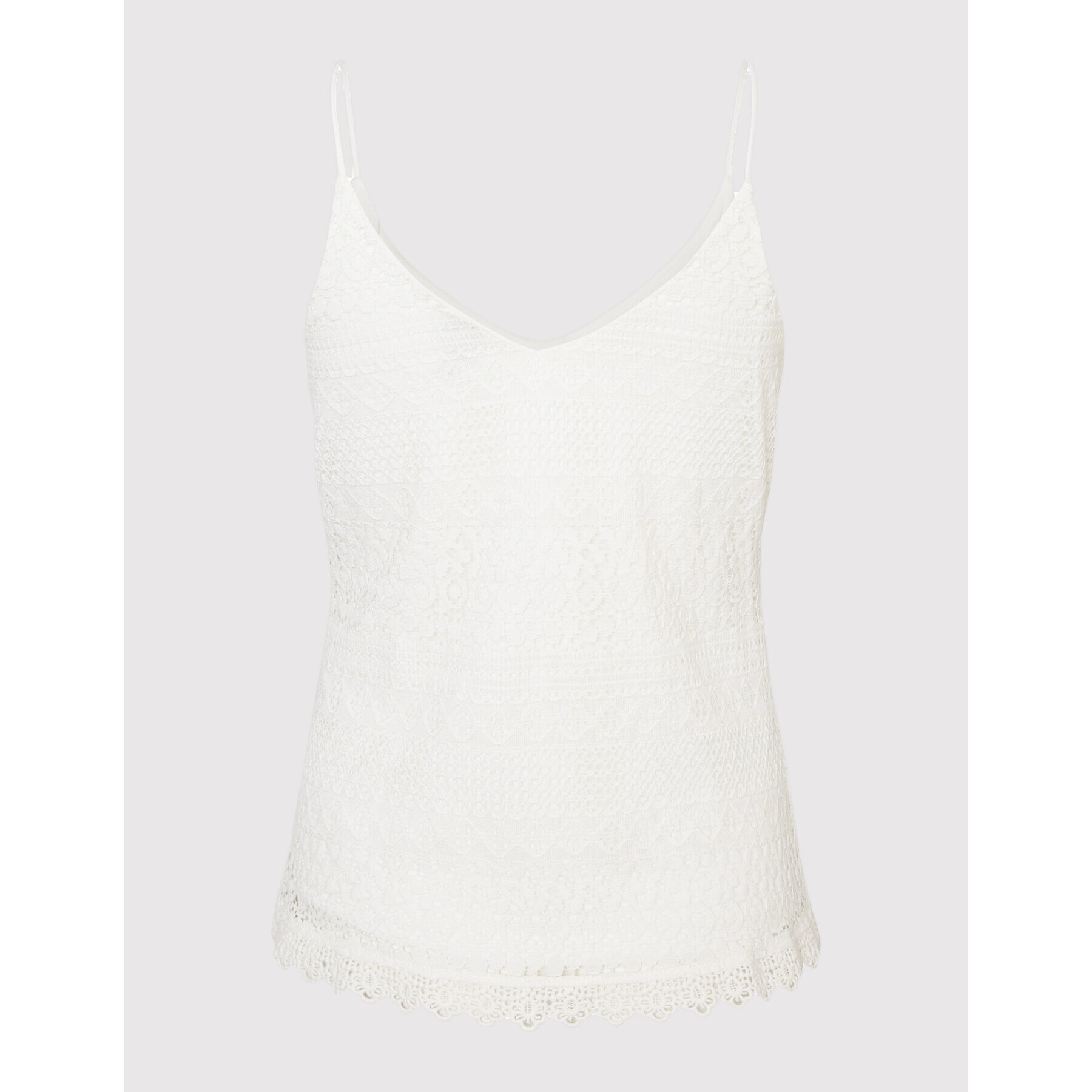 Vero Moda Top Honey 10190150 Alb Regular Fit - Pled.ro