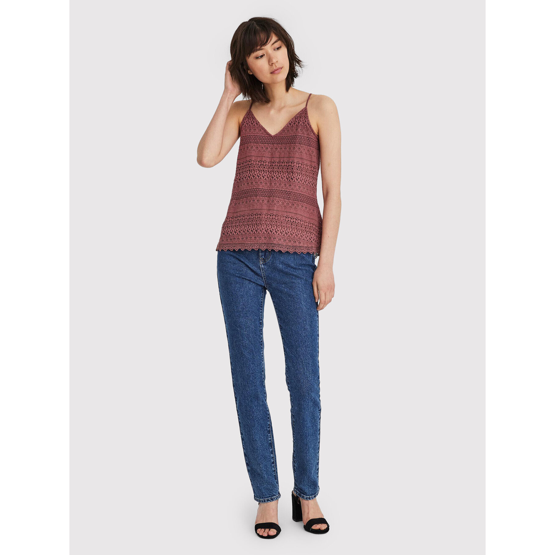 Vero Moda Top Honey 10190150 Vișiniu Regular Fit - Pled.ro