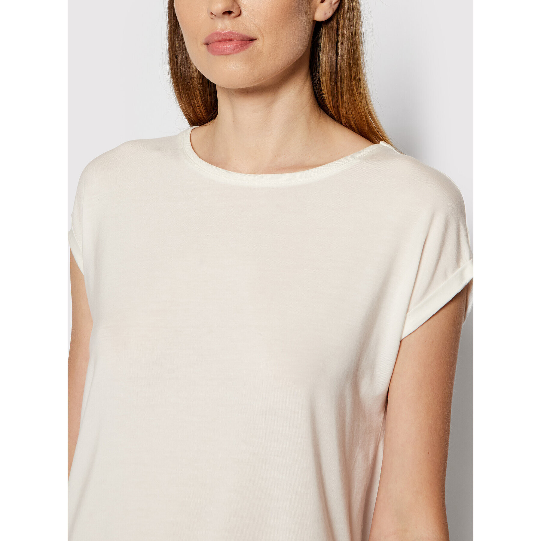 Vero Moda Tricou Ava 10187159 Alb Relaxed Fit - Pled.ro