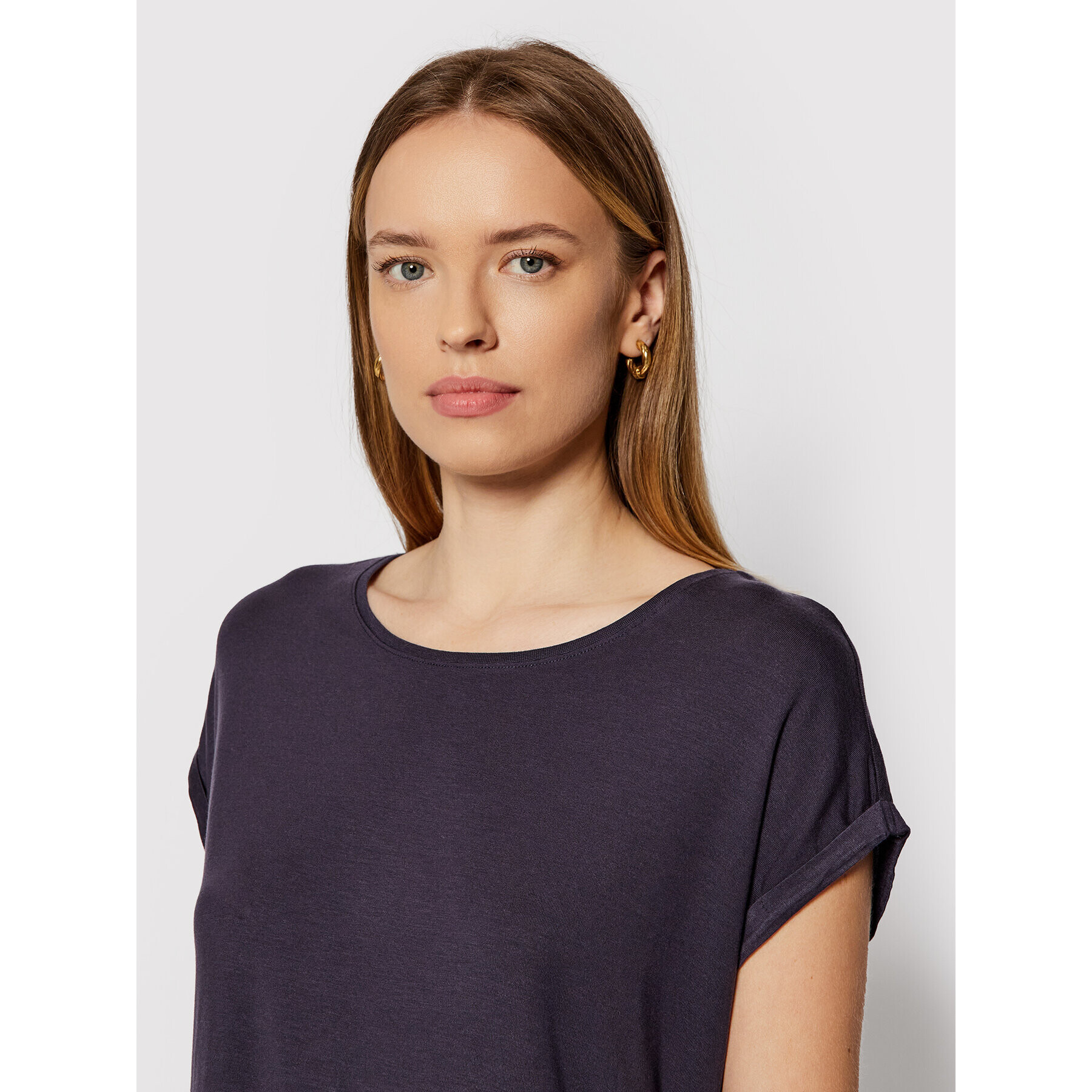 Vero Moda Tricou Ava 10187159 Bleumarin Relaxed Fit - Pled.ro