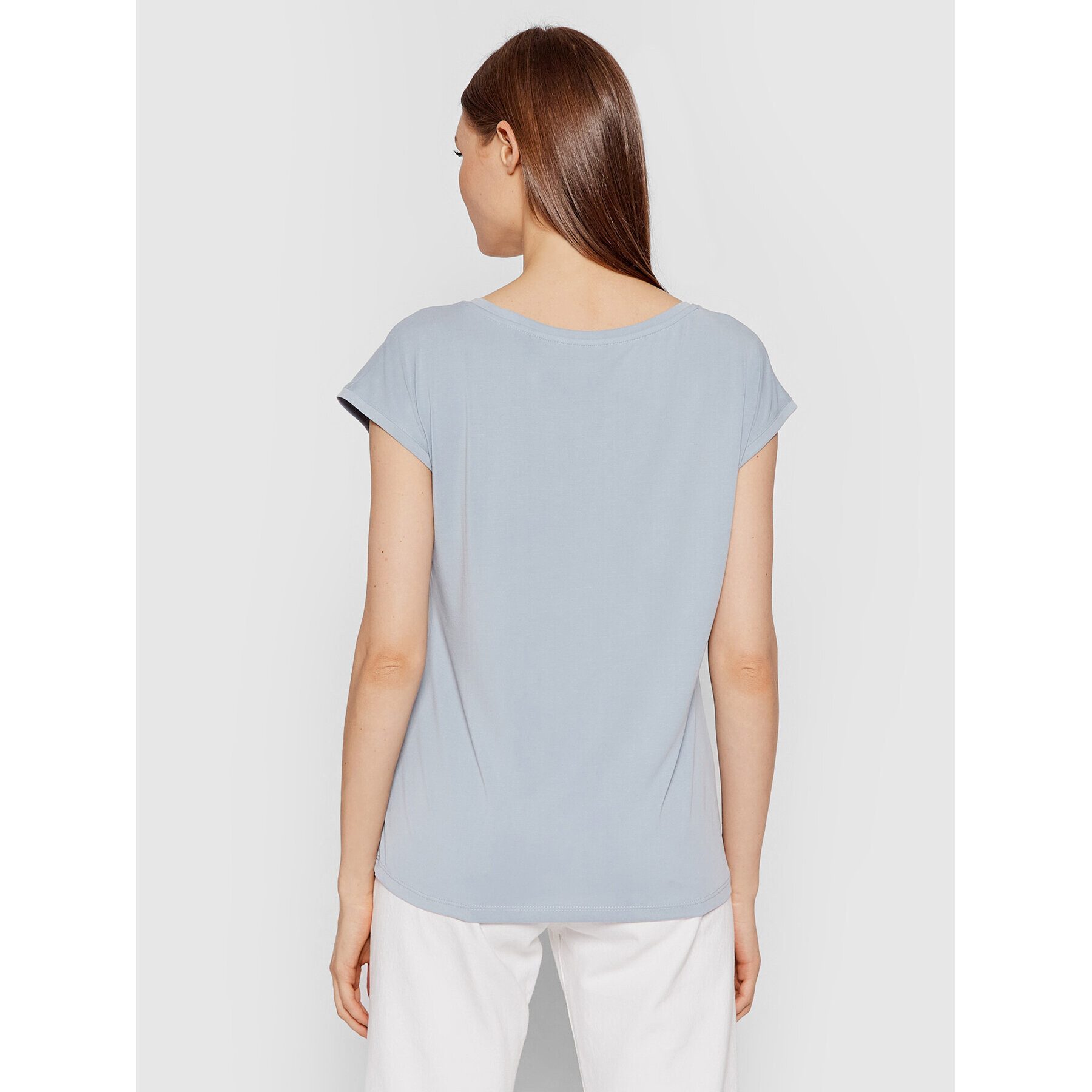 Vero Moda Tricou Filli 10246928 Albastru Regular Fit - Pled.ro