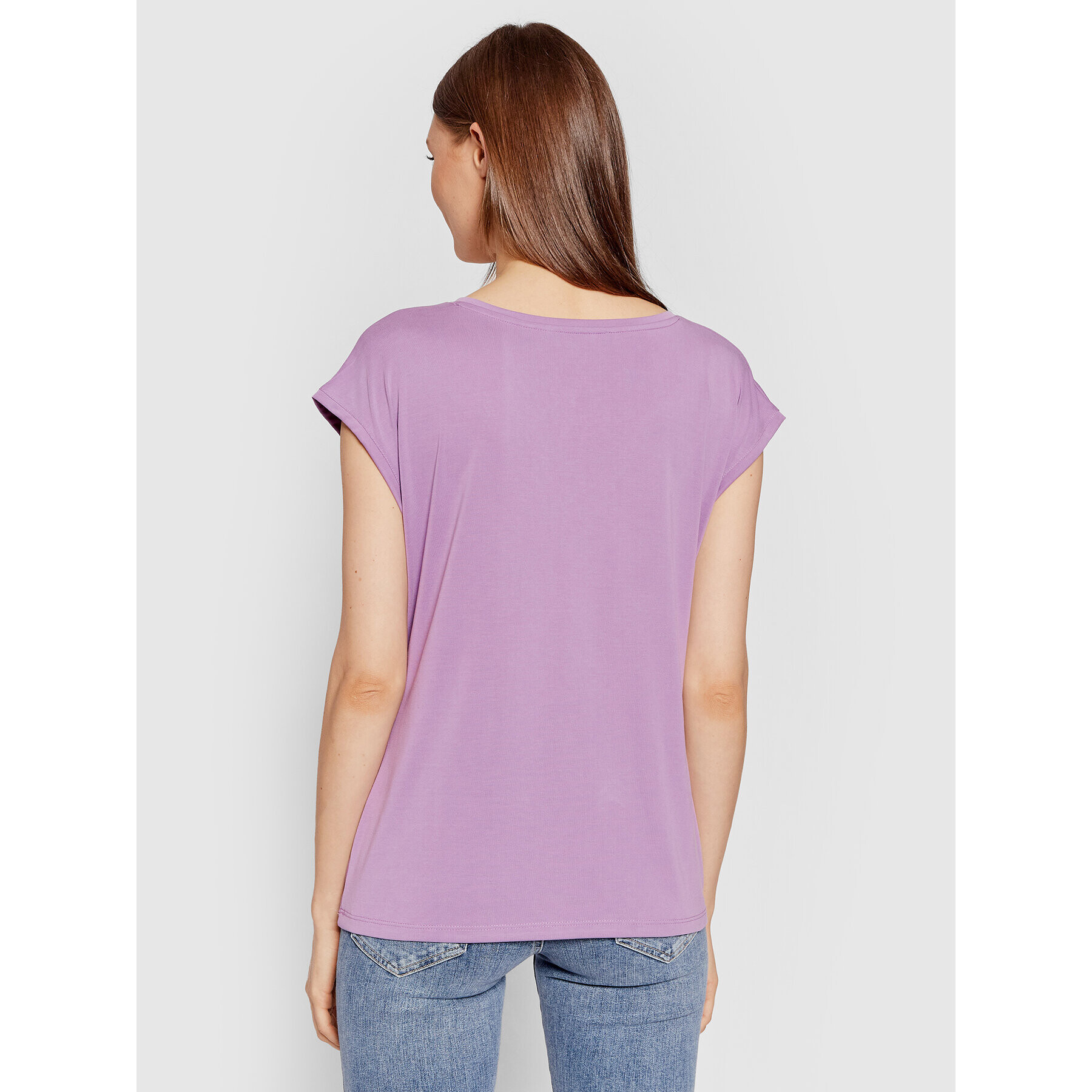 Vero Moda Tricou Filli 10246928 Violet Regular Fit - Pled.ro