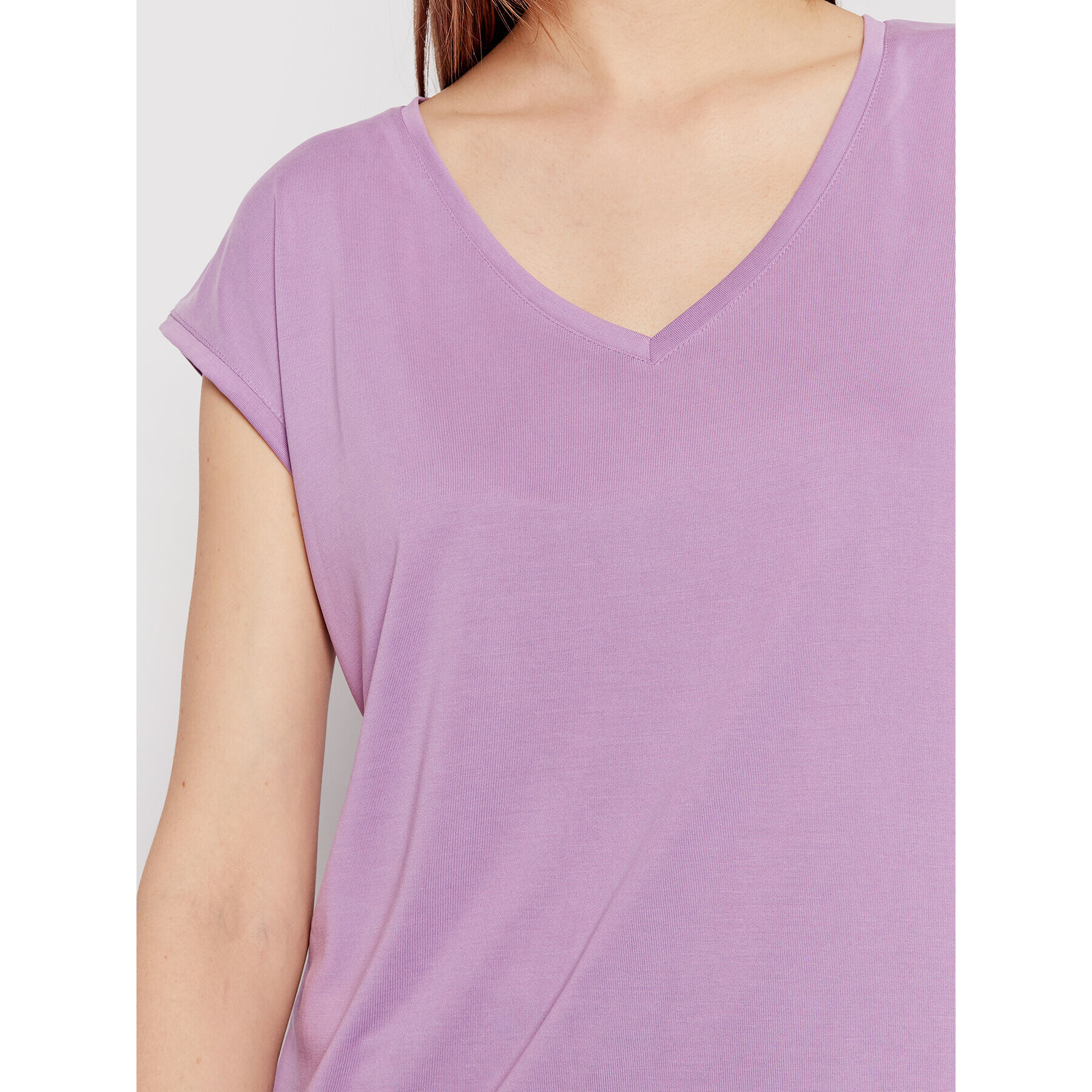 Vero Moda Tricou Filli 10246928 Violet Regular Fit - Pled.ro