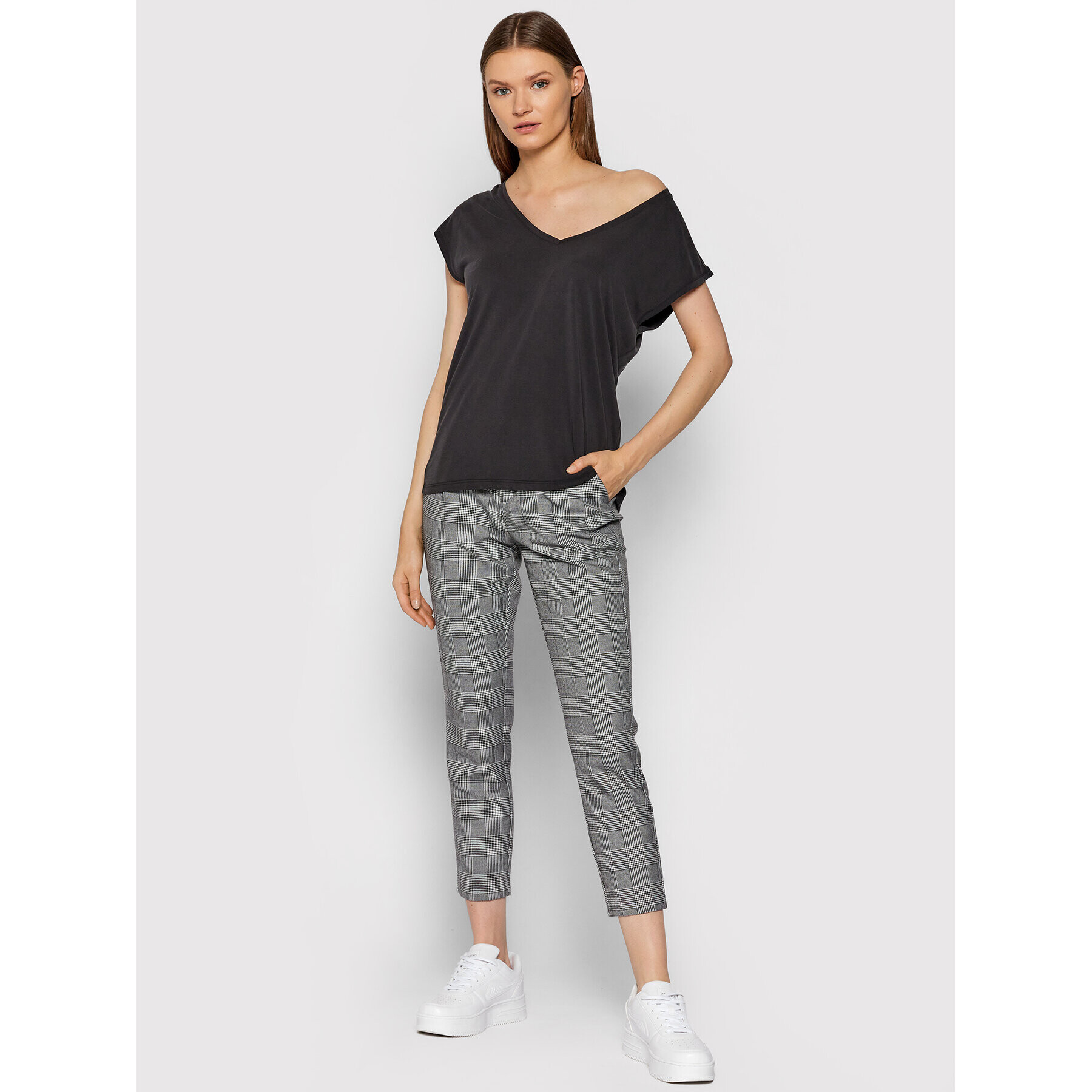 Vero Moda Tricou Filli 10247666 Negru Regular Fit - Pled.ro