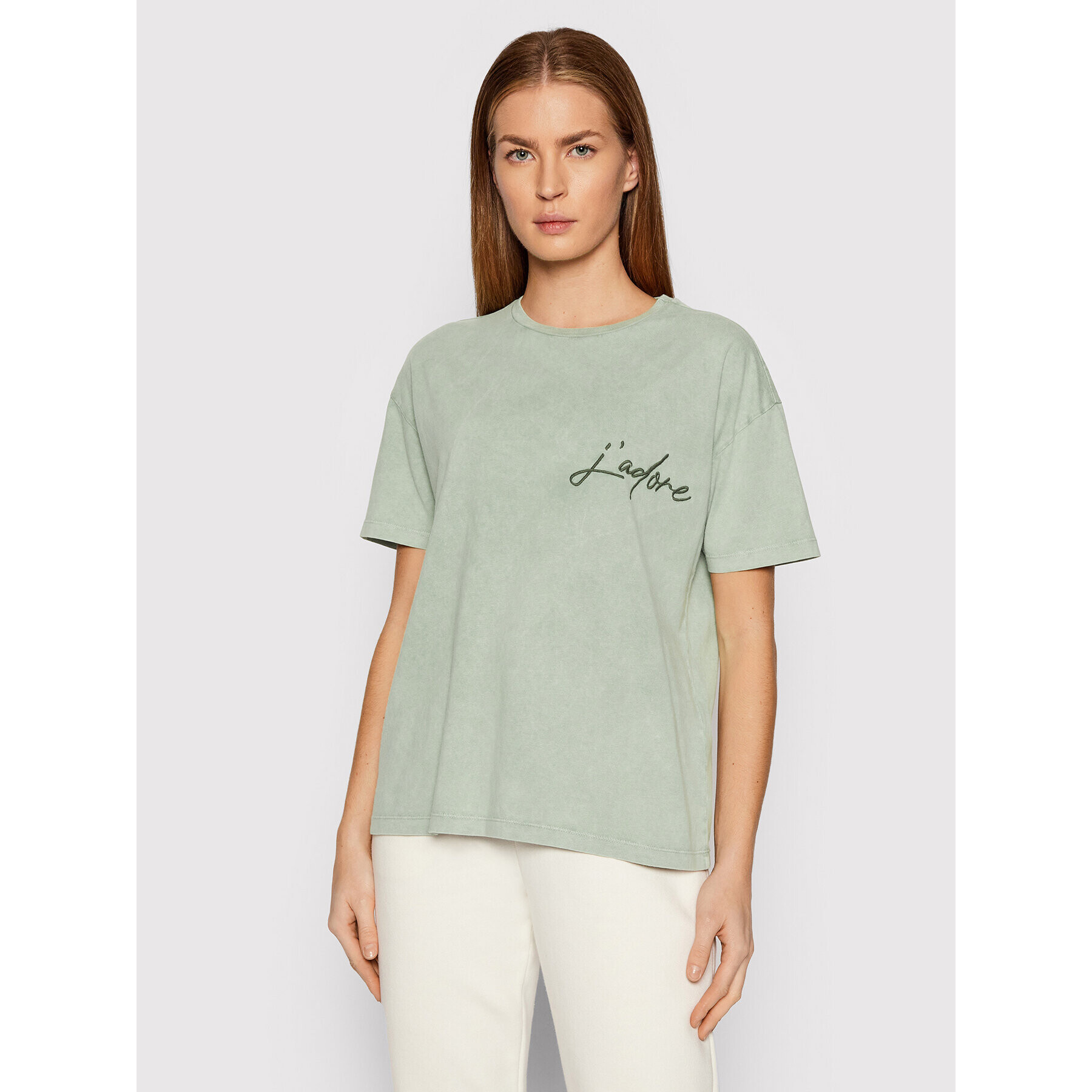 Vero Moda Tricou Forever 10264948 Verde Regular Fit - Pled.ro