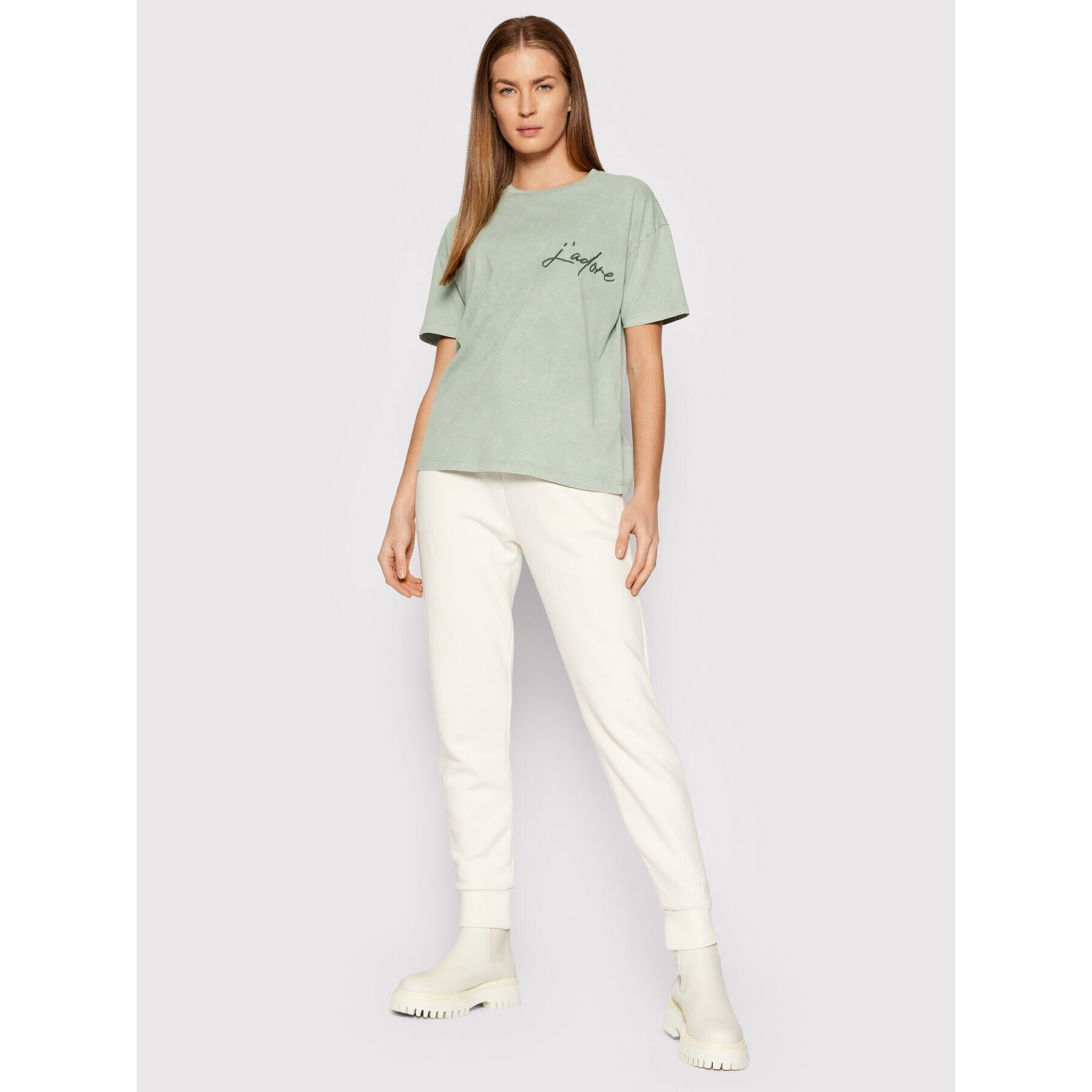 Vero Moda Tricou Forever 10264948 Verde Regular Fit - Pled.ro