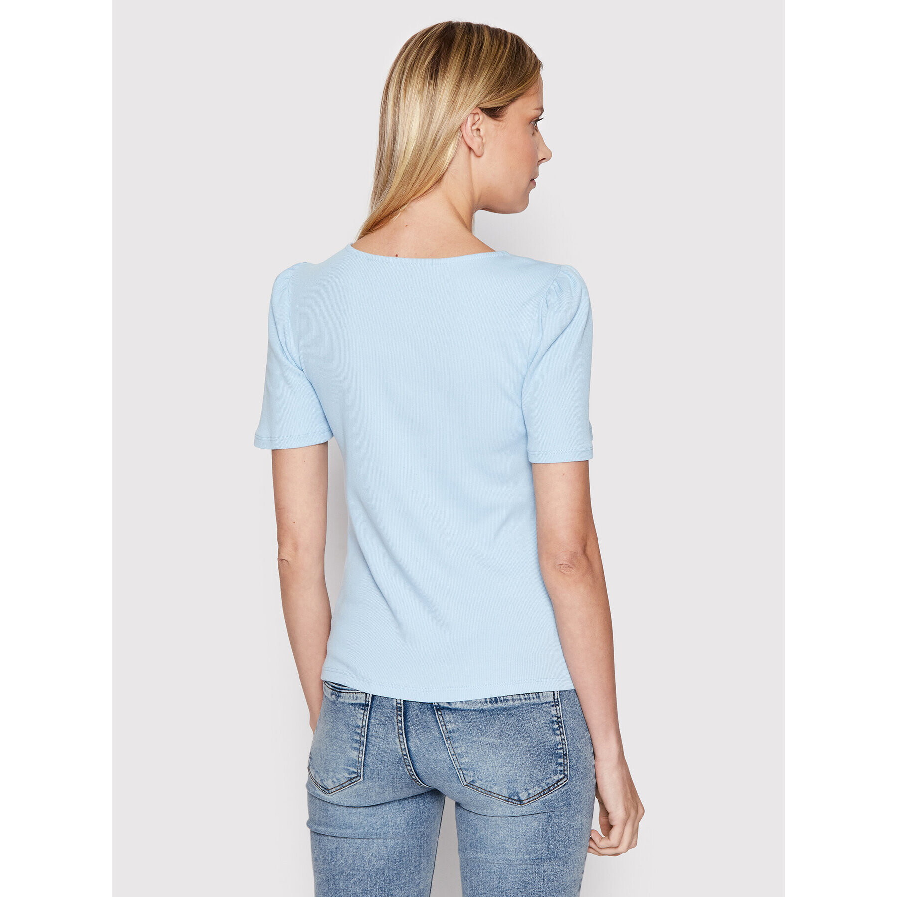 Vero Moda Tricou Natasha 10264993 Albastru Regular Fit - Pled.ro