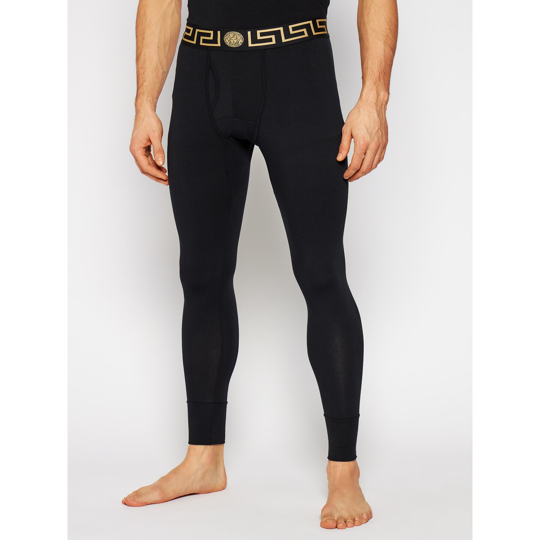 Versace Indispensabili Long John Intimo AU100023 Negru Slim Fit - Pled.ro