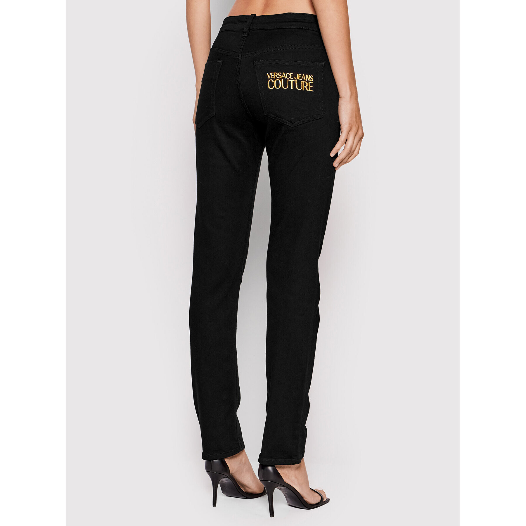 Versace Jeans Couture Blugi 73HAB594 Negru Regular Fit - Pled.ro