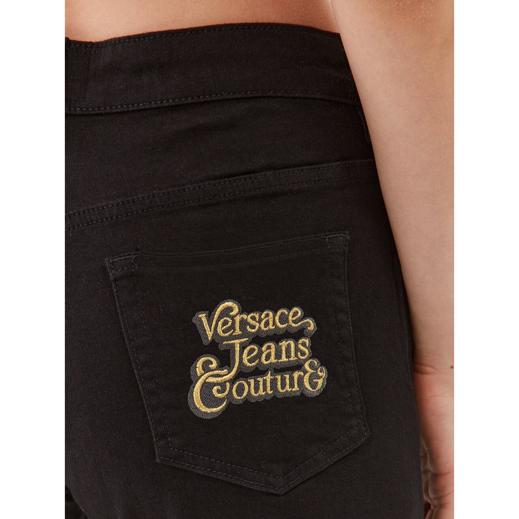 Versace Jeans Couture Blugi 75HAB5B1 Negru Regular Fit - Pled.ro