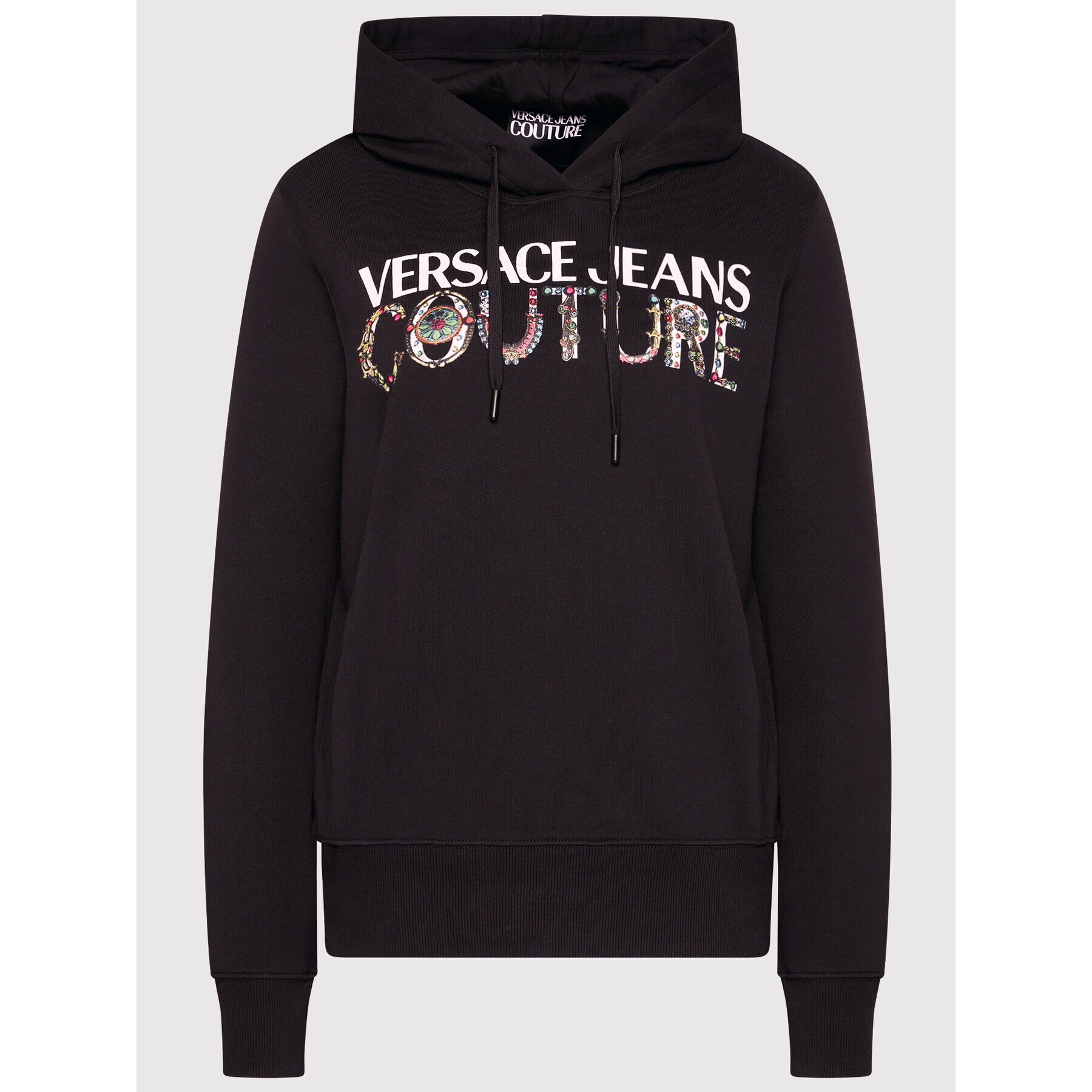 Versace Jeans Couture Bluză 71HAIF04 Negru Regular Fit - Pled.ro