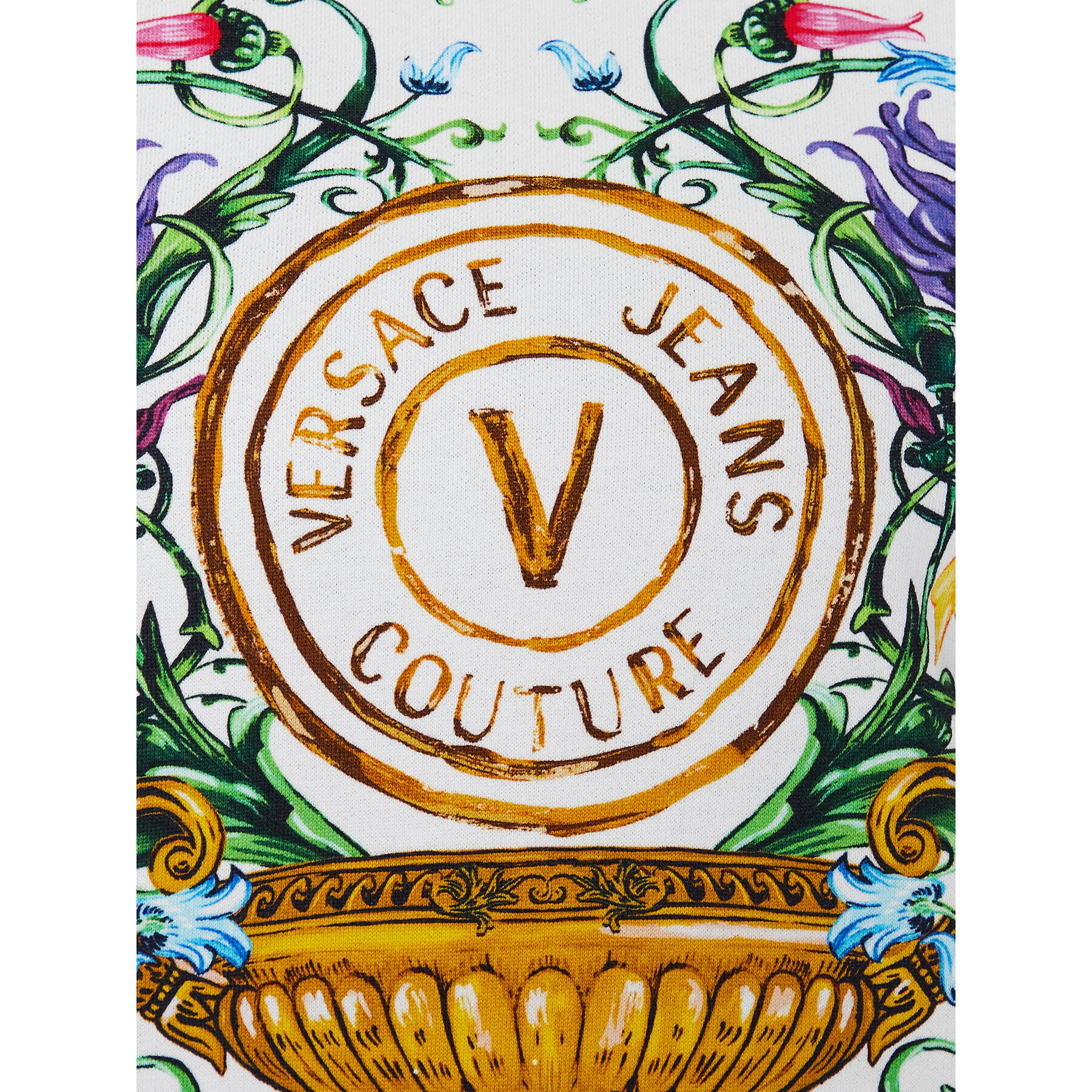 Versace Jeans Couture Bluză 74HAI3A9 Alb Regular Fit - Pled.ro