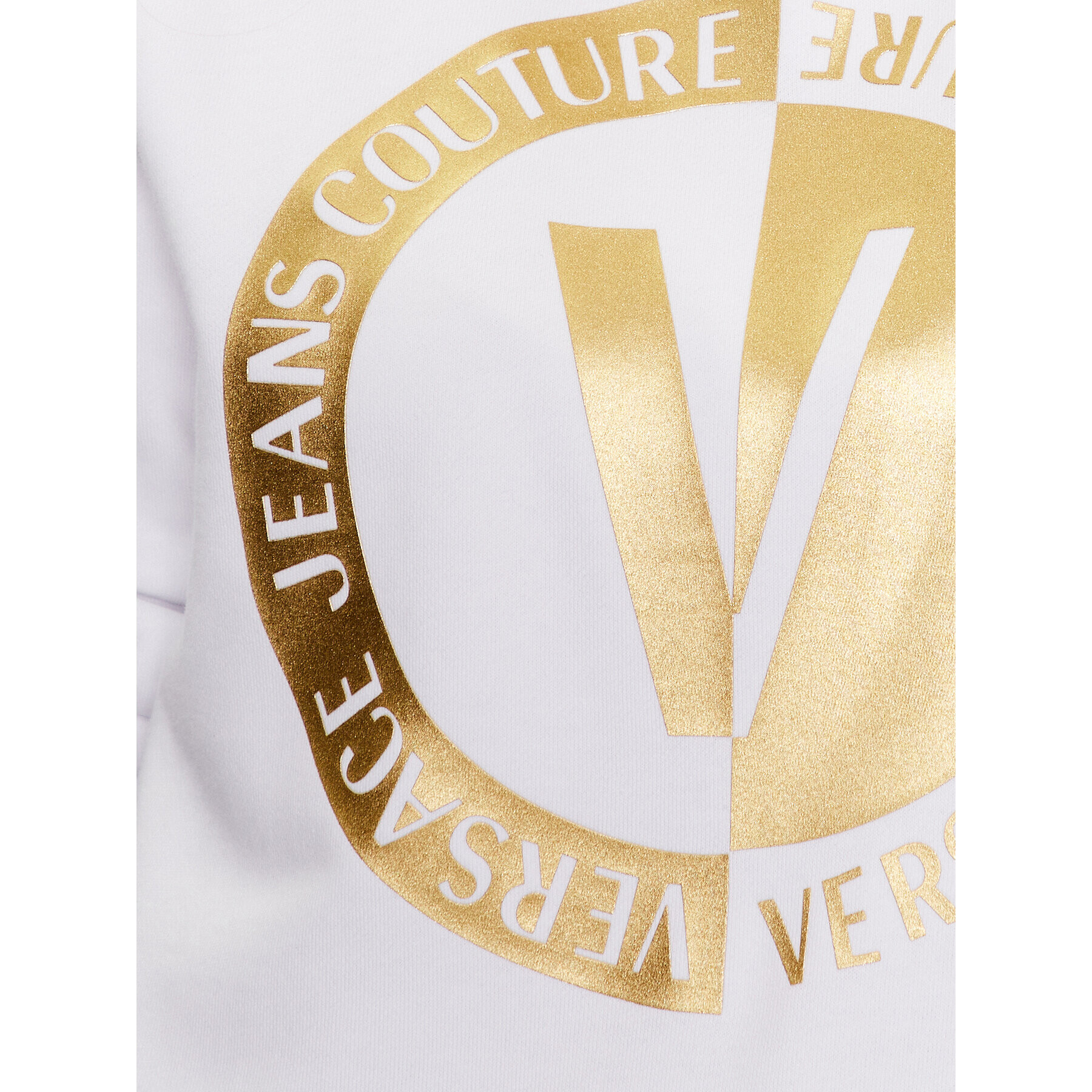 Versace Jeans Couture Bluză 74HAIT10 Alb Regular Fit - Pled.ro