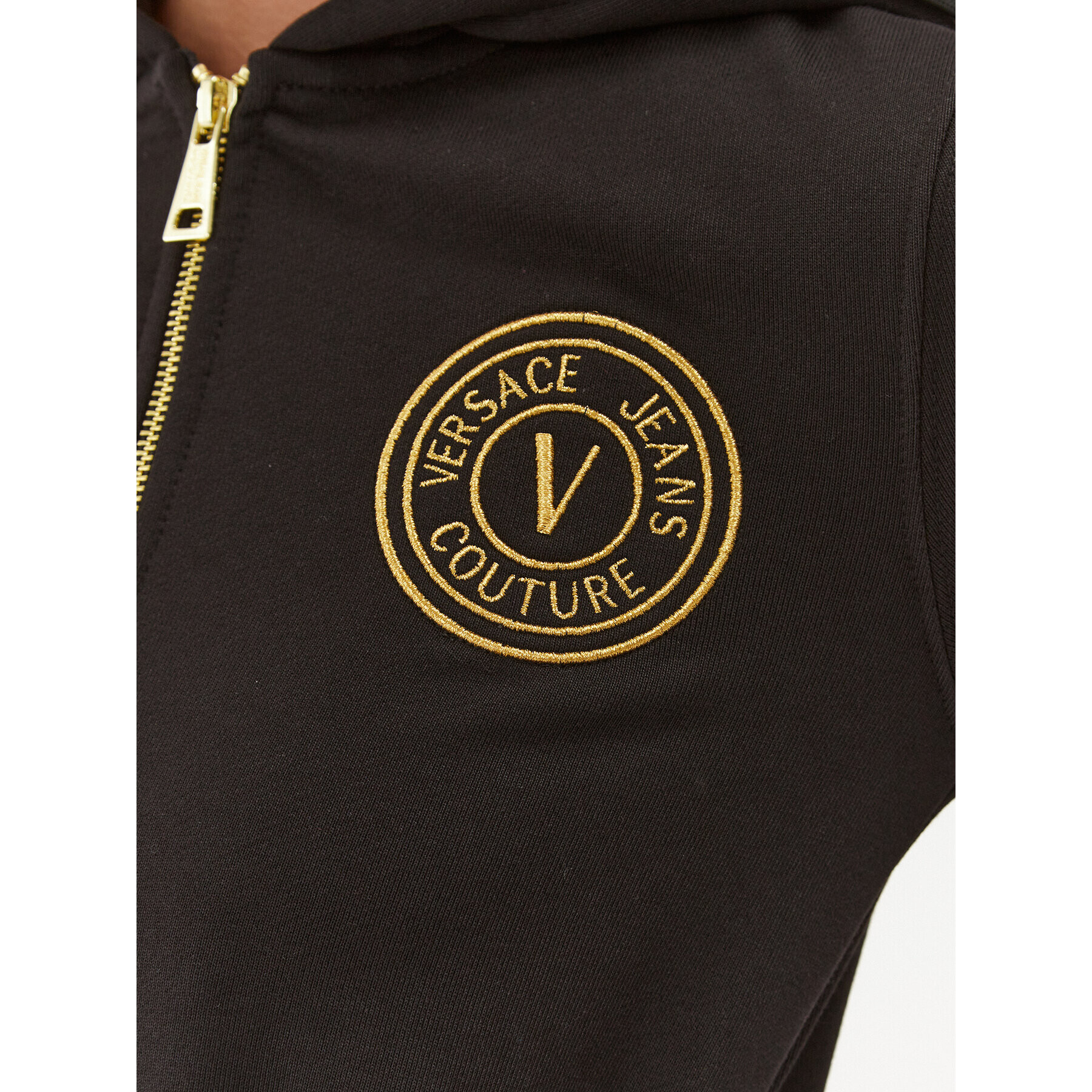 Versace Jeans Couture Bluză 75HAIT06 Negru Regular Fit - Pled.ro