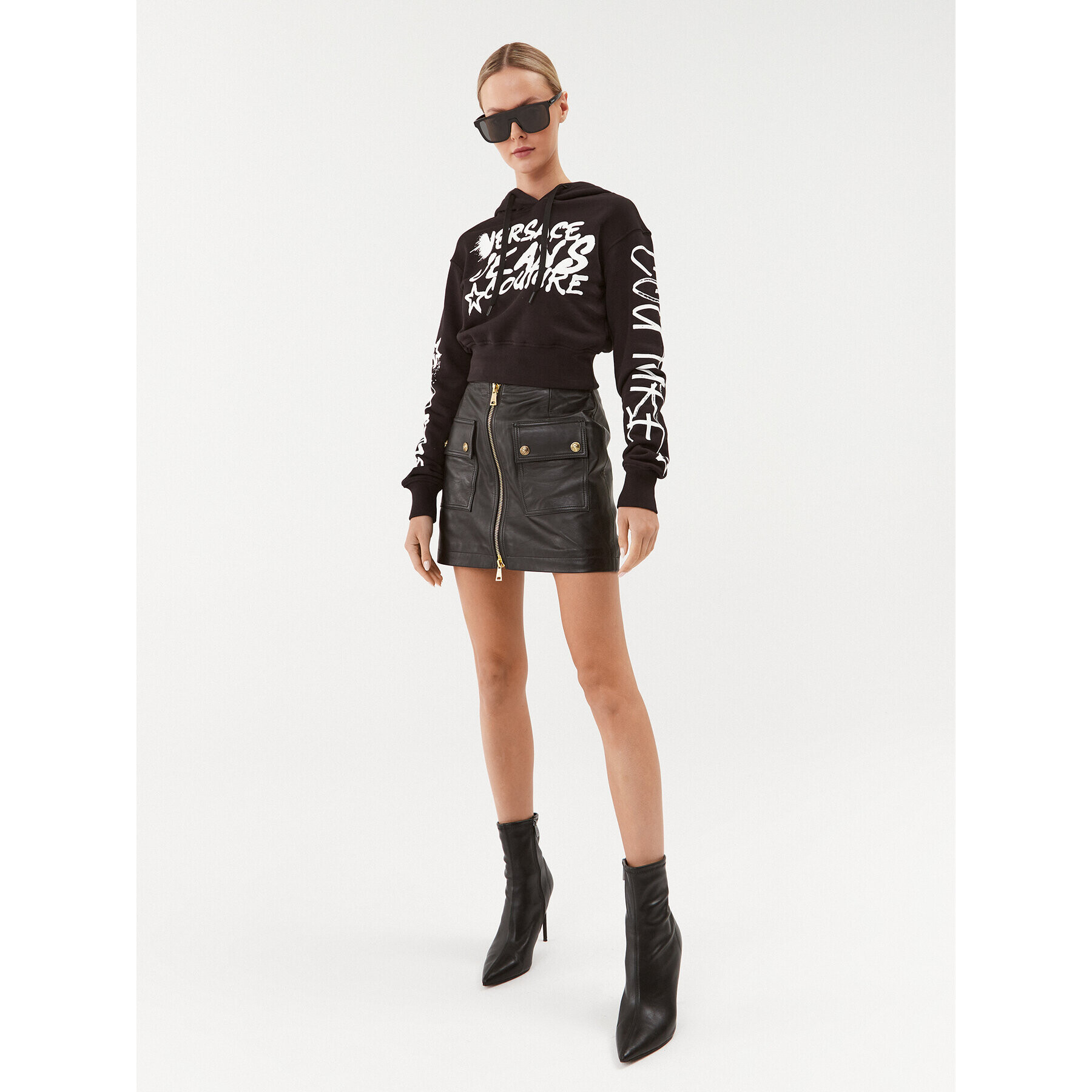 Versace Jeans Couture Bluză 75HAIT16 Negru Regular Fit - Pled.ro