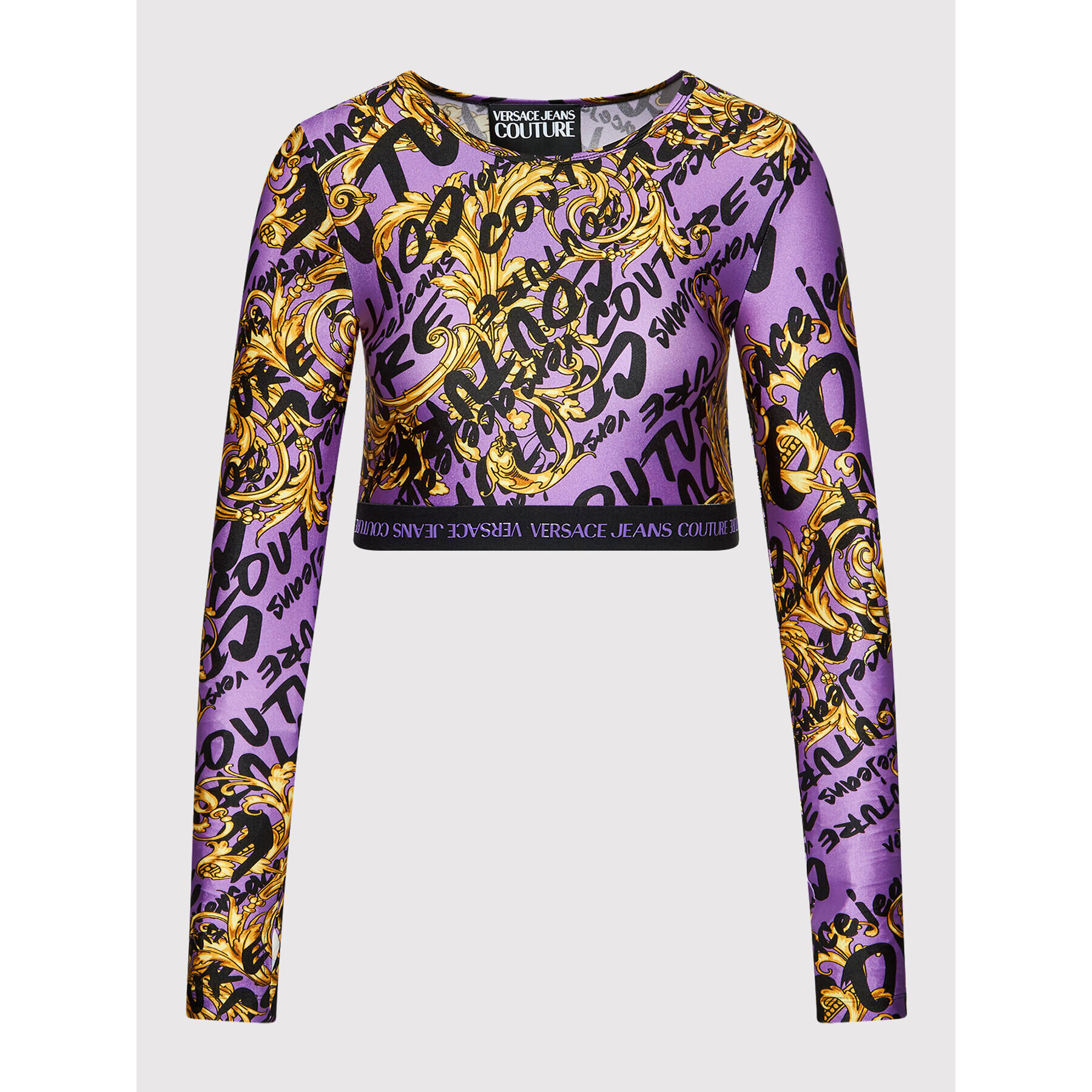 Versace Jeans Couture Bluză 73HAH218 Violet Slim Fit - Pled.ro