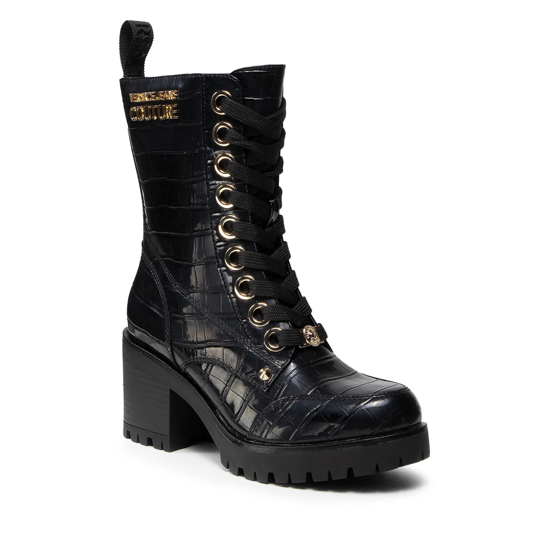 Versace Jeans Couture Botine 71VA3S91 71965 Negru - Pled.ro