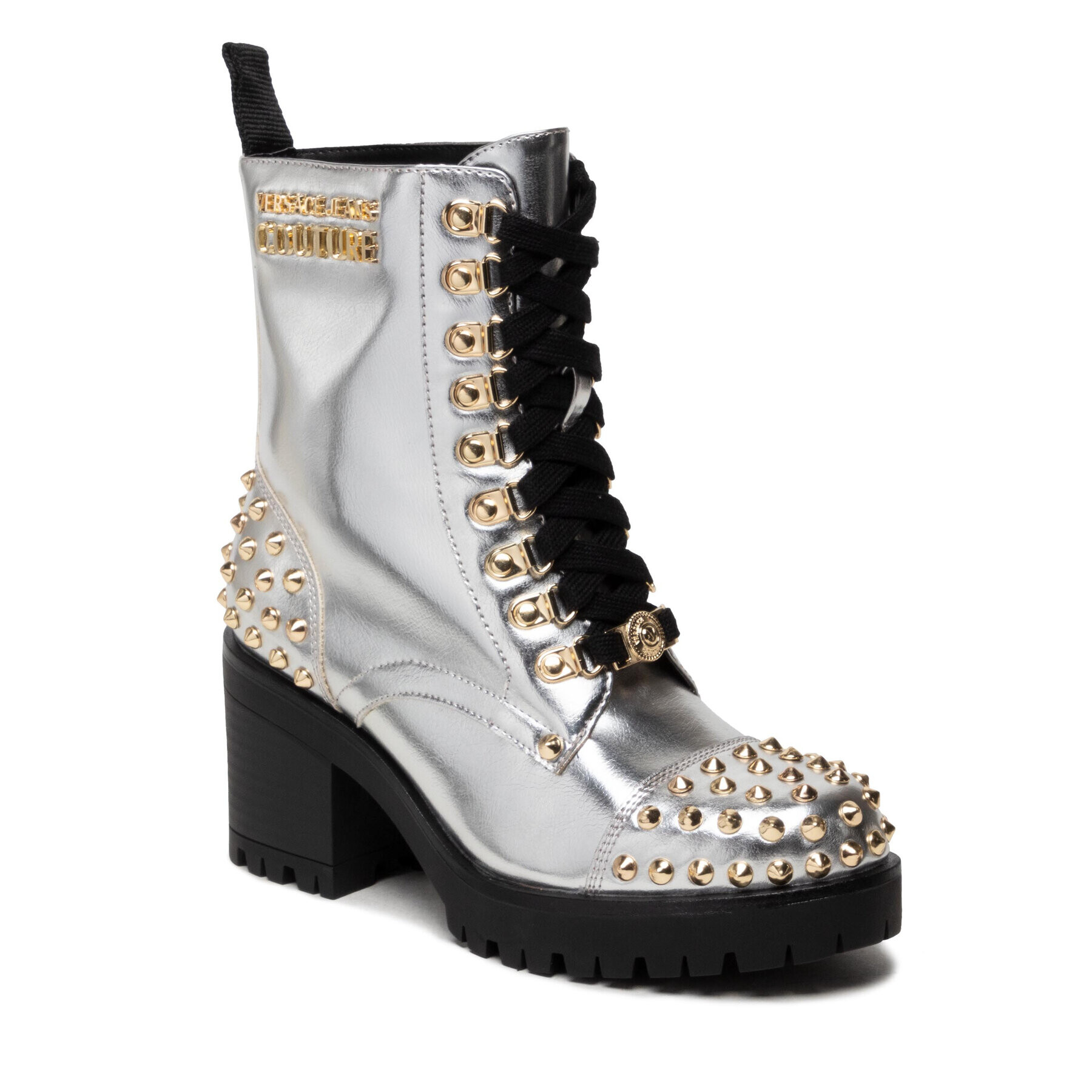 Versace Jeans Couture Botine 71VA3S96 Argintiu - Pled.ro