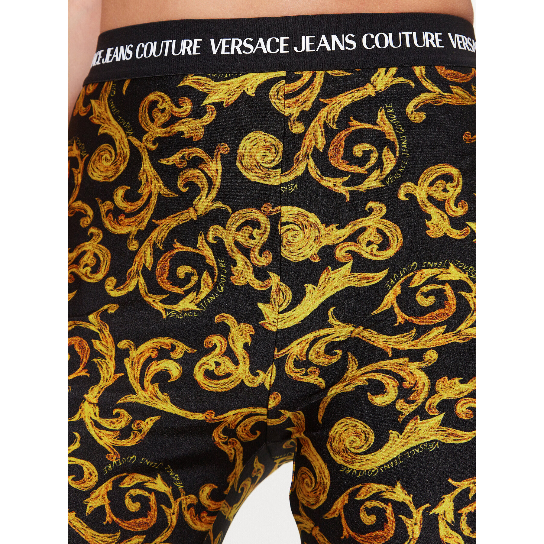 Versace Jeans Couture Colanți 74HAC101 Negru Regular Fit - Pled.ro