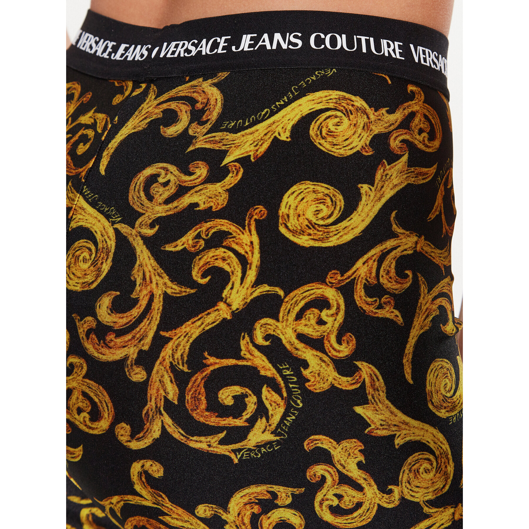 Versace Jeans Couture Colanți 74HAC101 Negru Regular Fit - Pled.ro