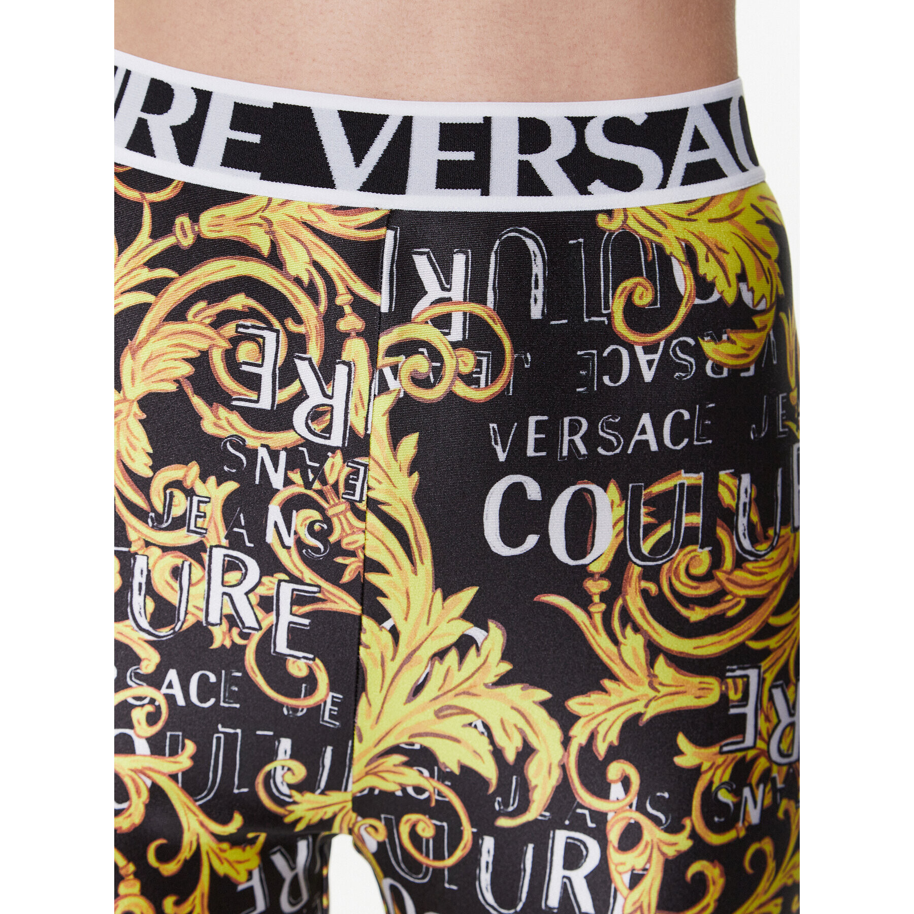 Versace Jeans Couture Colanți 74HAC101 Negru Slim Fit - Pled.ro