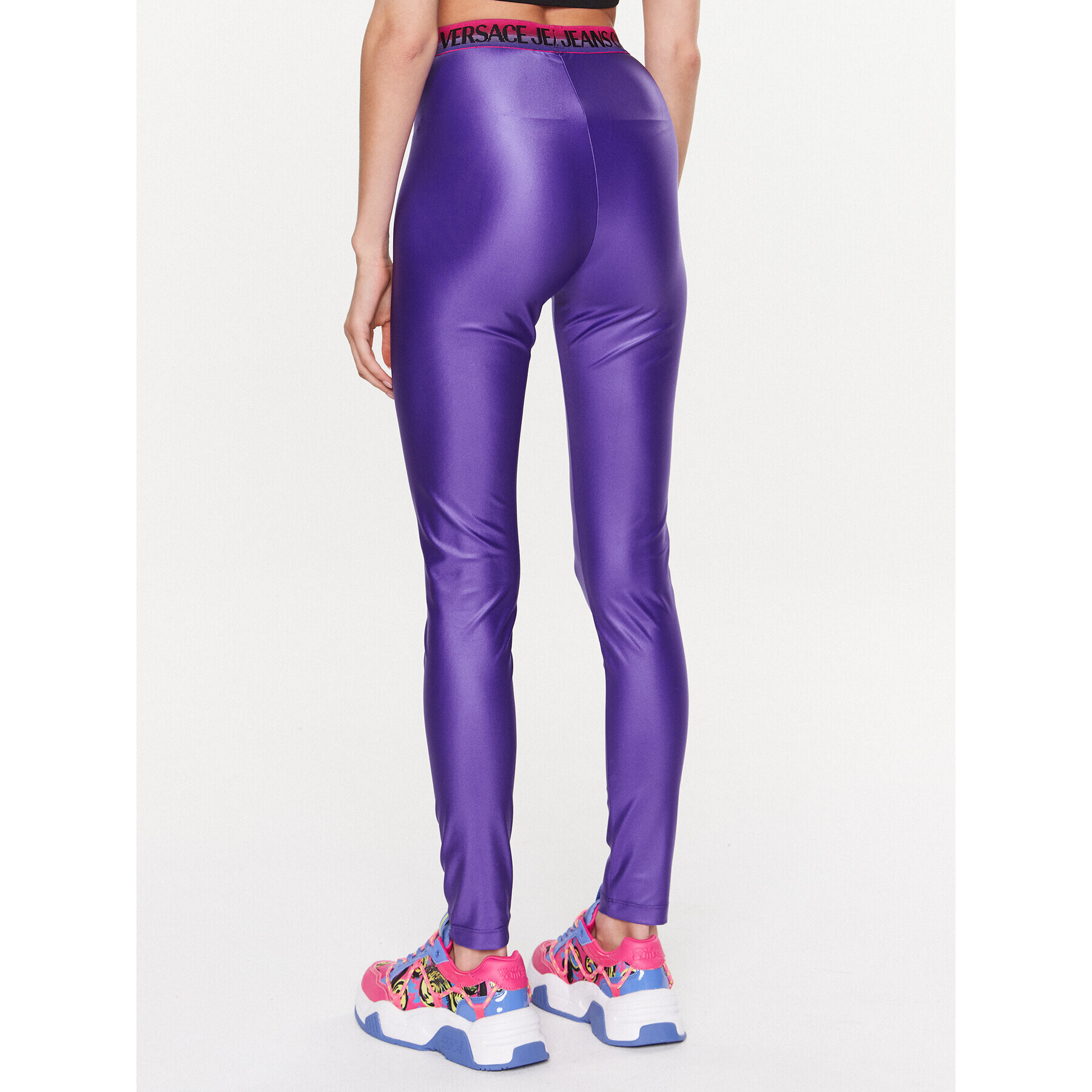 Versace Jeans Couture Colanți 74HAC101 Violet Slim Fit - Pled.ro