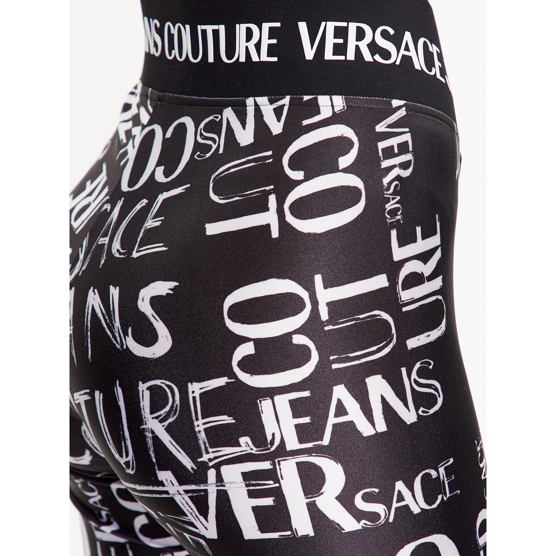 Versace Jeans Couture Colanți 74HAC113 Negru Regular Fit - Pled.ro