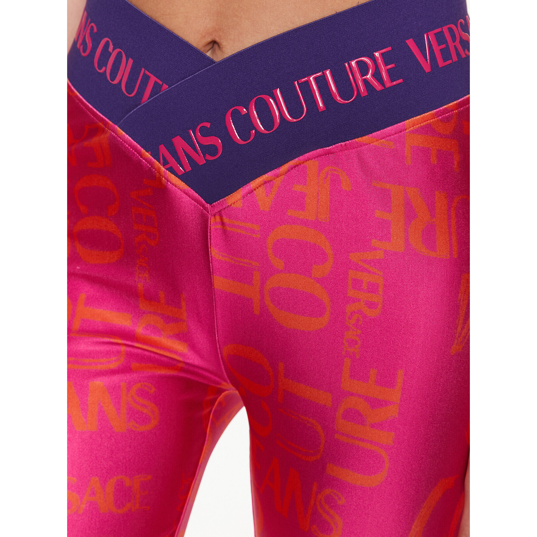 Versace Jeans Couture Colanți 74HAC113 Roz Slim Fit - Pled.ro