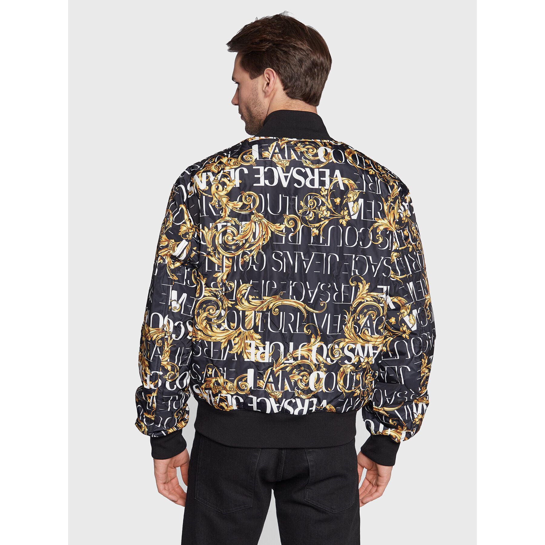 Versace Jeans Couture Geacă bomber 73GAS4D0 Negru Regular Fit - Pled.ro