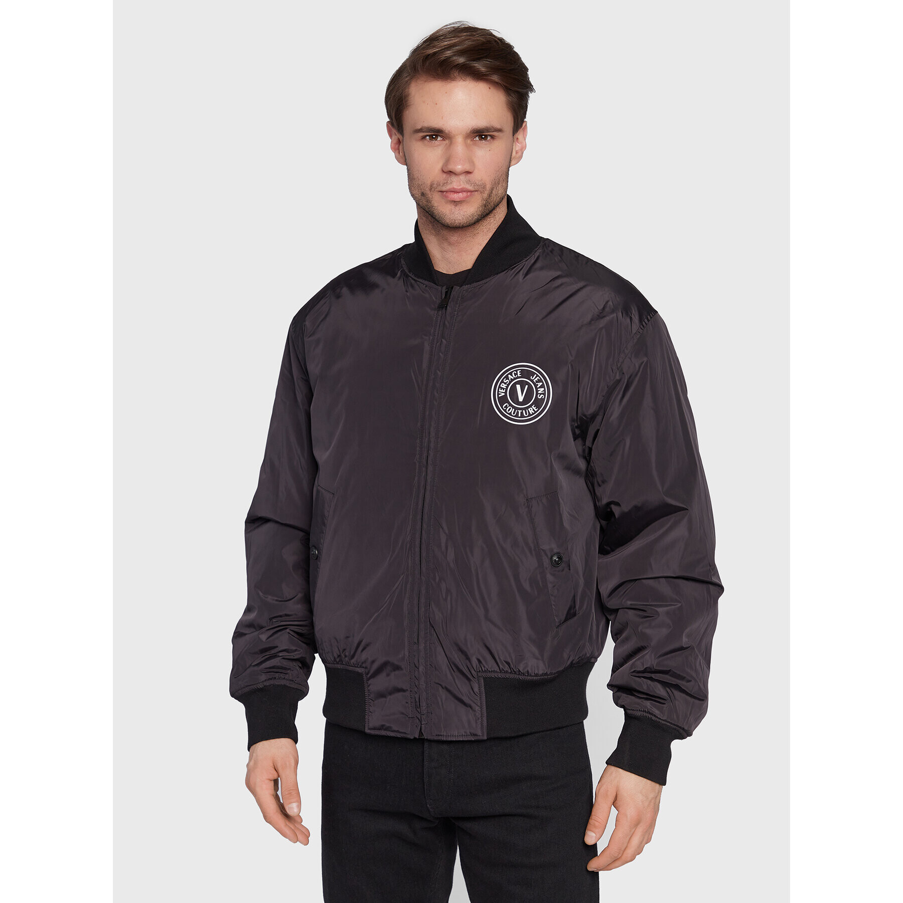 Versace Jeans Couture Geacă bomber 73GAS4D0 Negru Regular Fit - Pled.ro