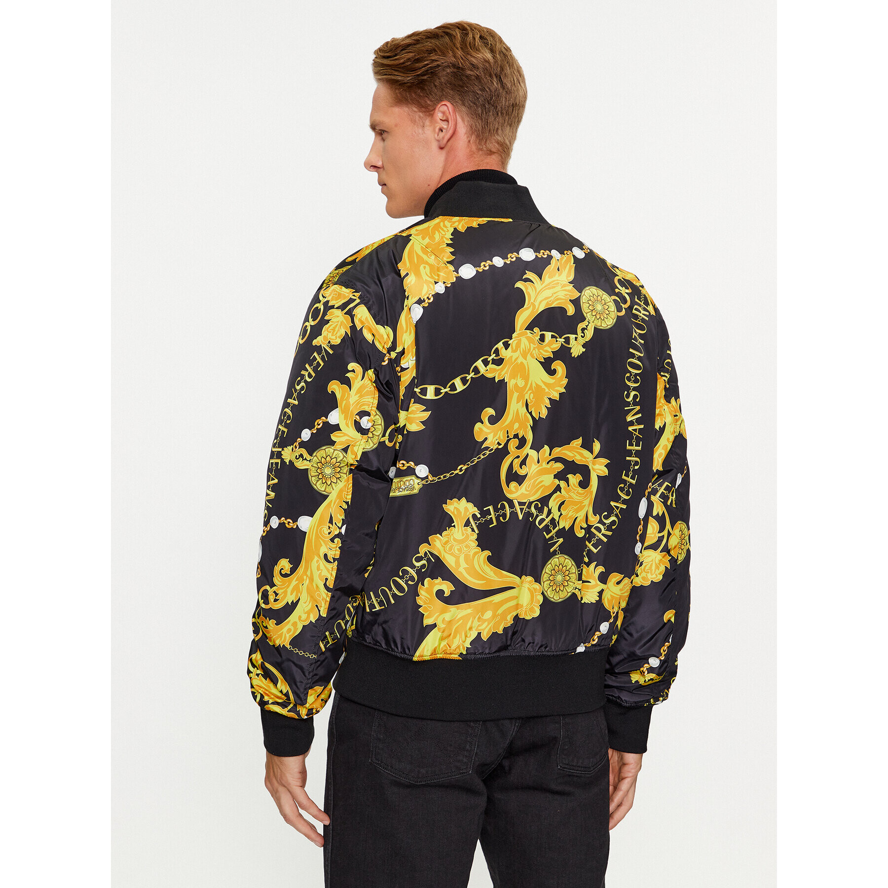 Versace Jeans Couture Geacă bomber 75GASD04 Negru Regular Fit - Pled.ro