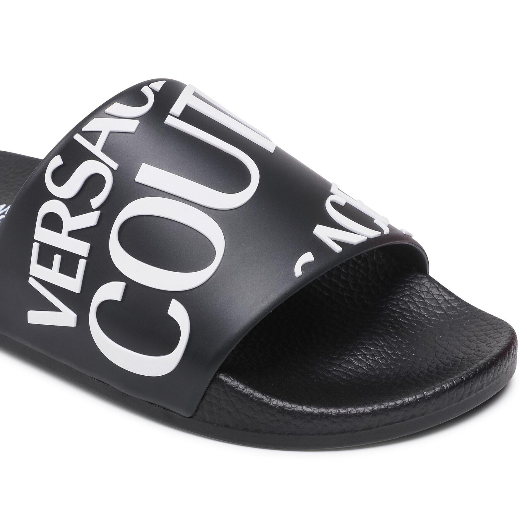 Versace Jeans Couture Șlapi 71VA3SQ1 Negru - Pled.ro