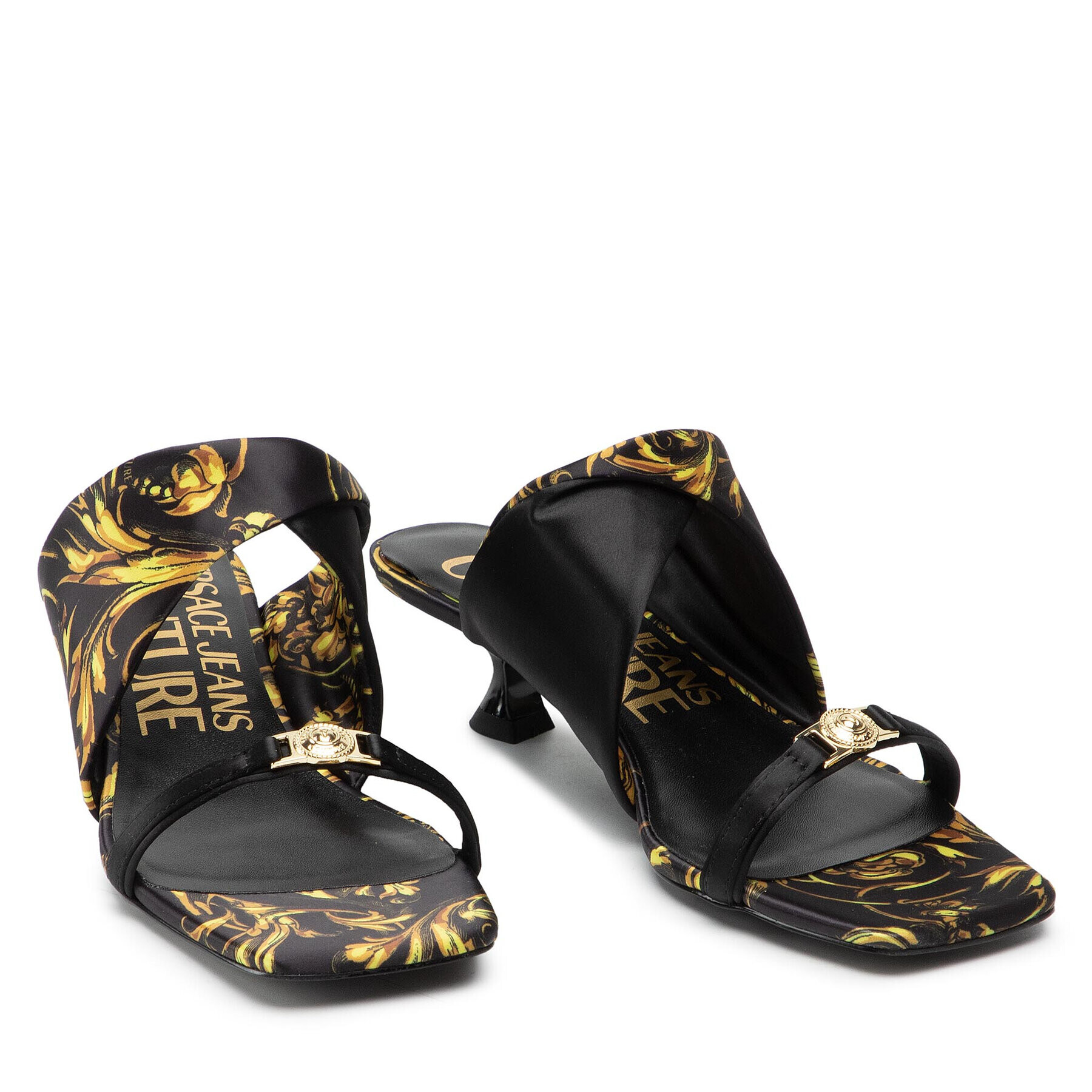 Versace Jeans Couture Șlapi 72VA3S42 Negru - Pled.ro