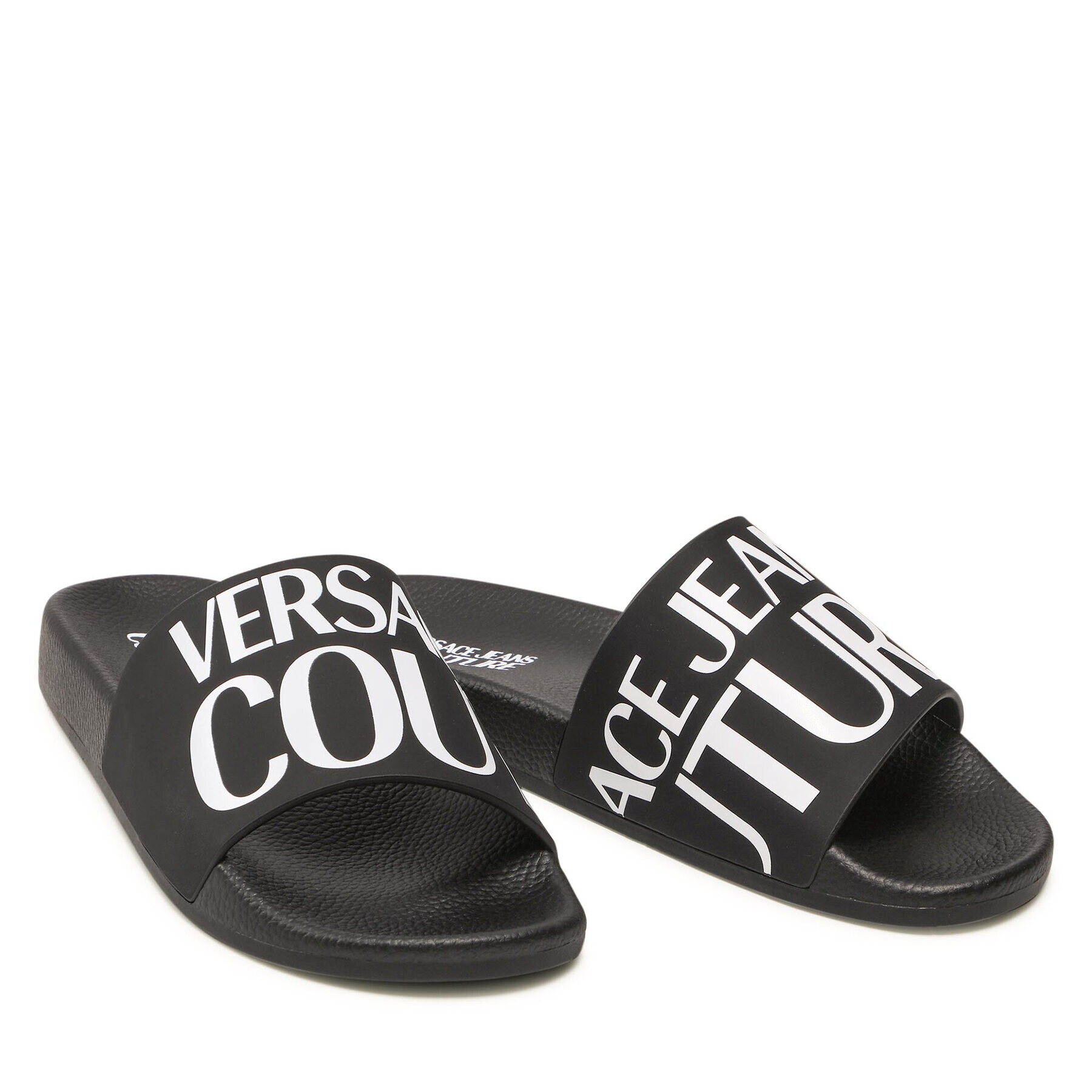 Versace Jeans Couture Șlapi 72YA3SQ6 Negru - Pled.ro