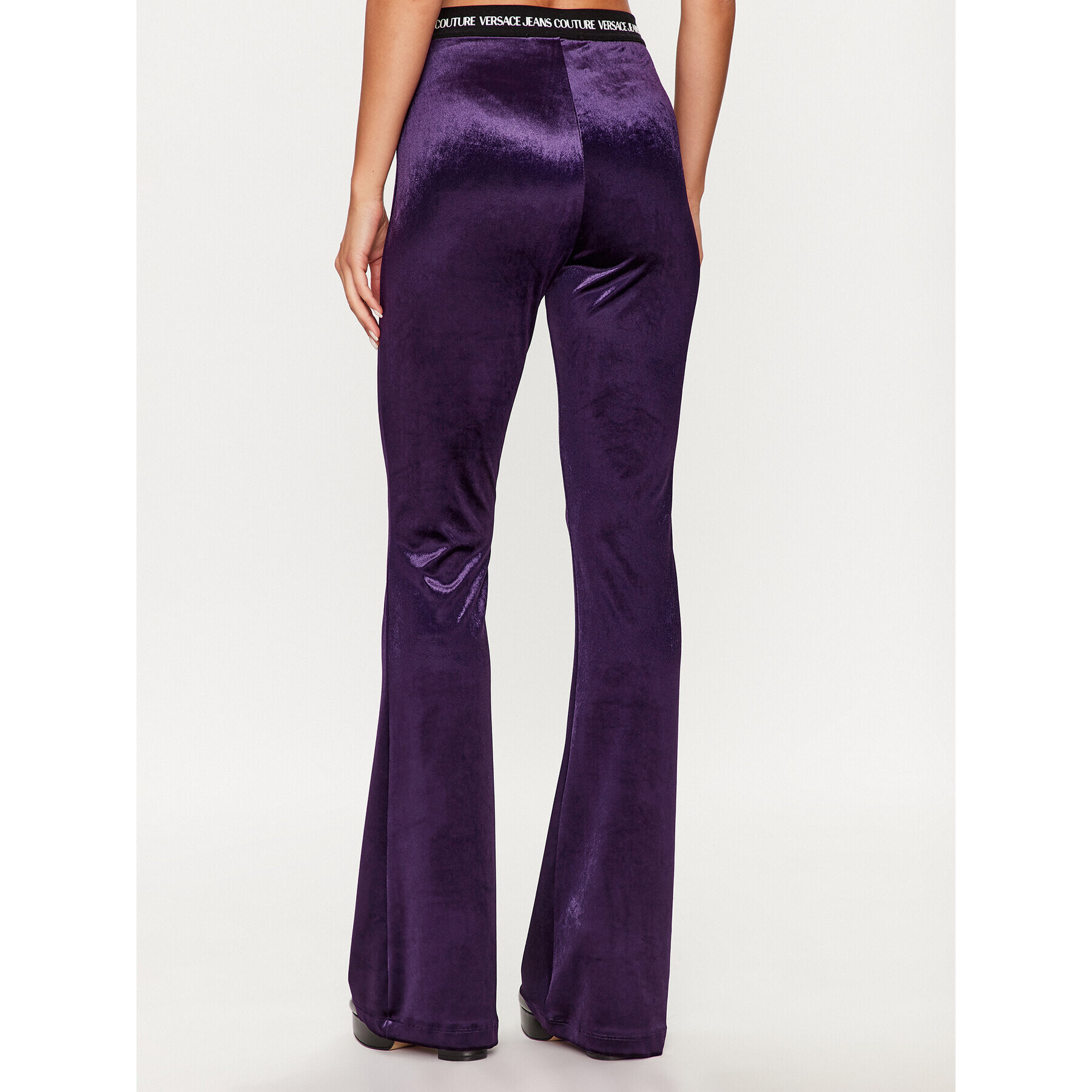 Versace Jeans Couture Pantaloni din material 75HAC1A7 Violet Flared Leg - Pled.ro