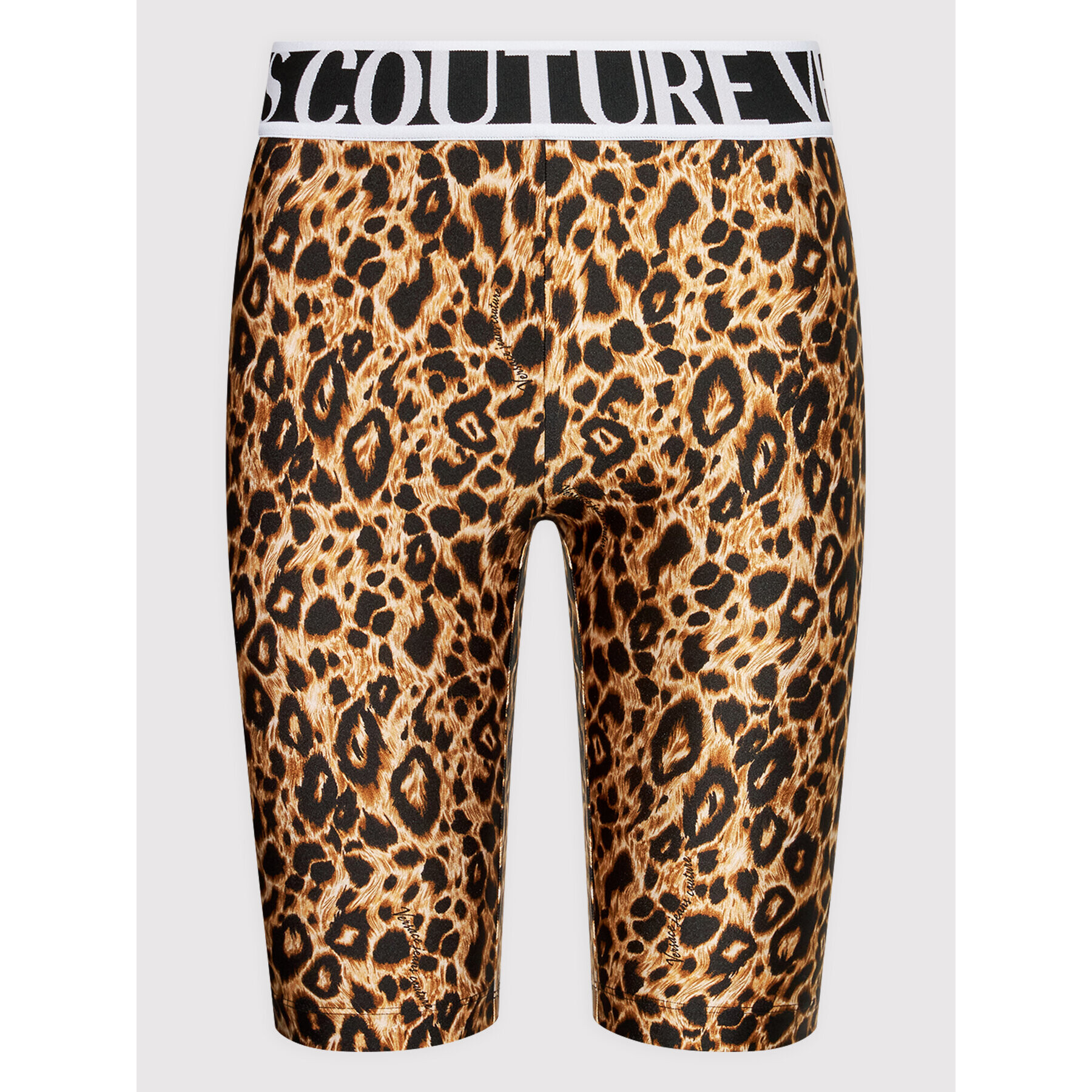 Versace Jeans Couture Pantaloni scurți sport Print Leopard 72HAC110 Maro Slim Fit - Pled.ro