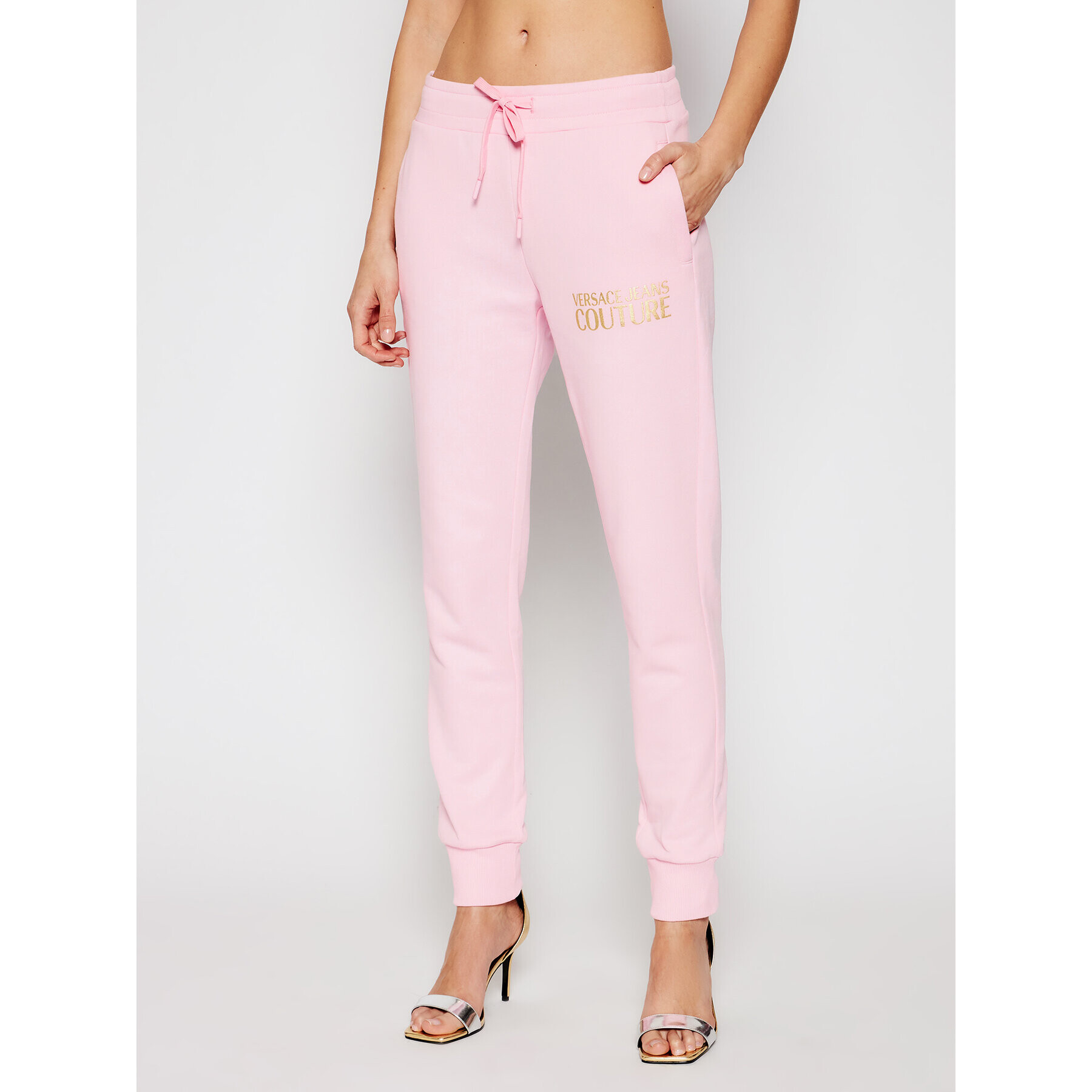 Versace Jeans Couture Pantaloni trening A1HWA1TA Roz Regular Fit - Pled.ro