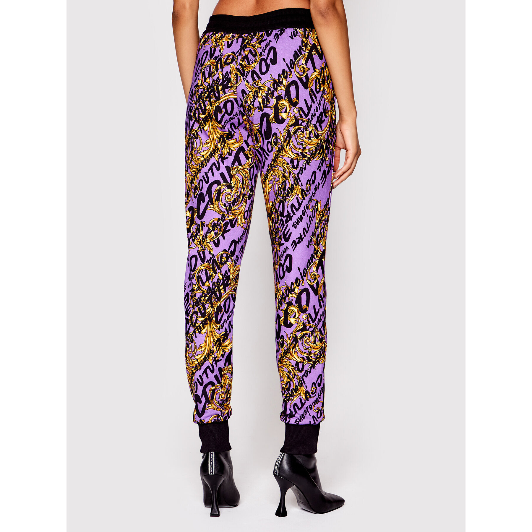 Versace Jeans Couture Pantaloni trening Brush 73HAA310 Violet Regular Fit - Pled.ro