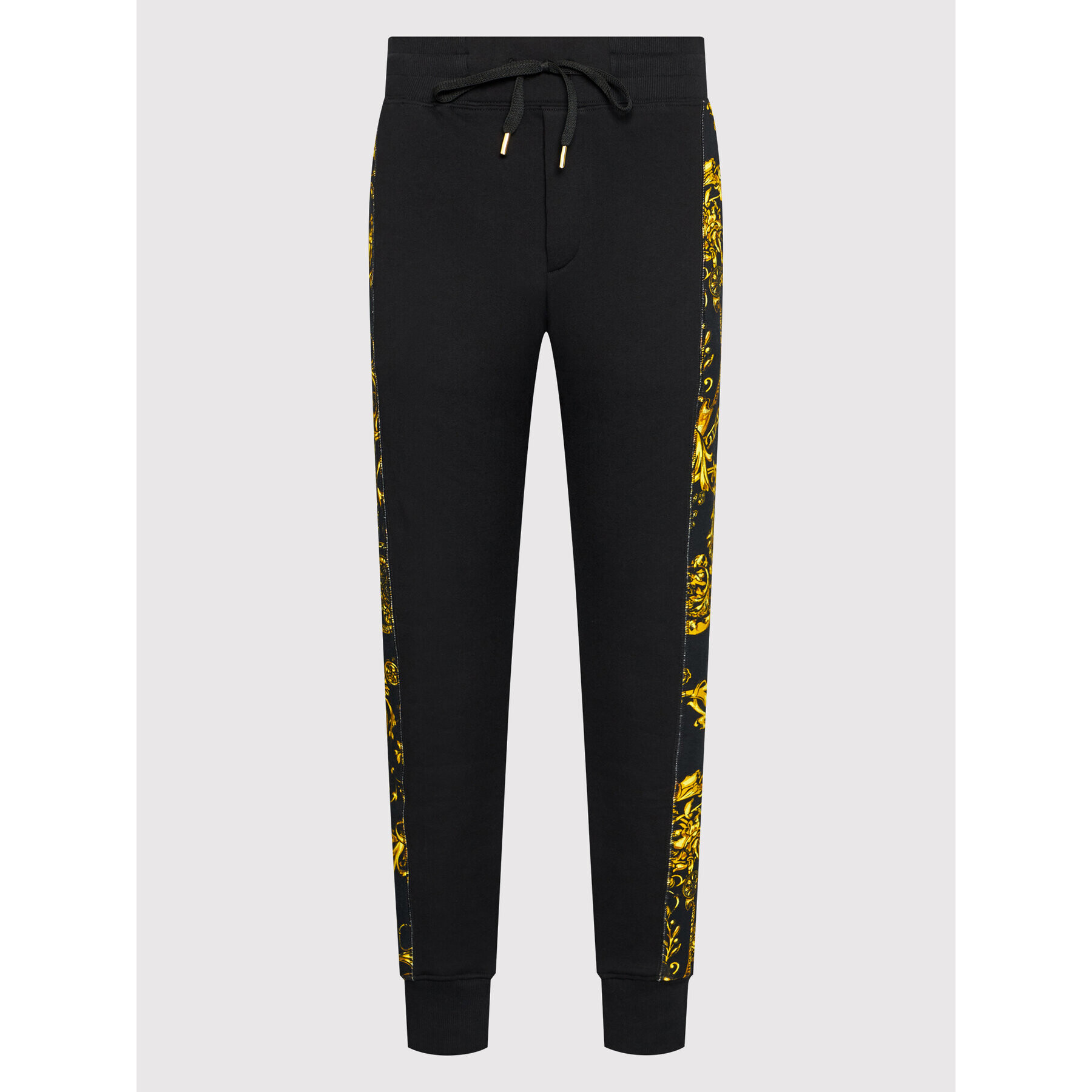 Versace Jeans Couture Pantaloni trening Contr Print Bjoux Baroque 71GAA3C0 Negru Regular Fit - Pled.ro