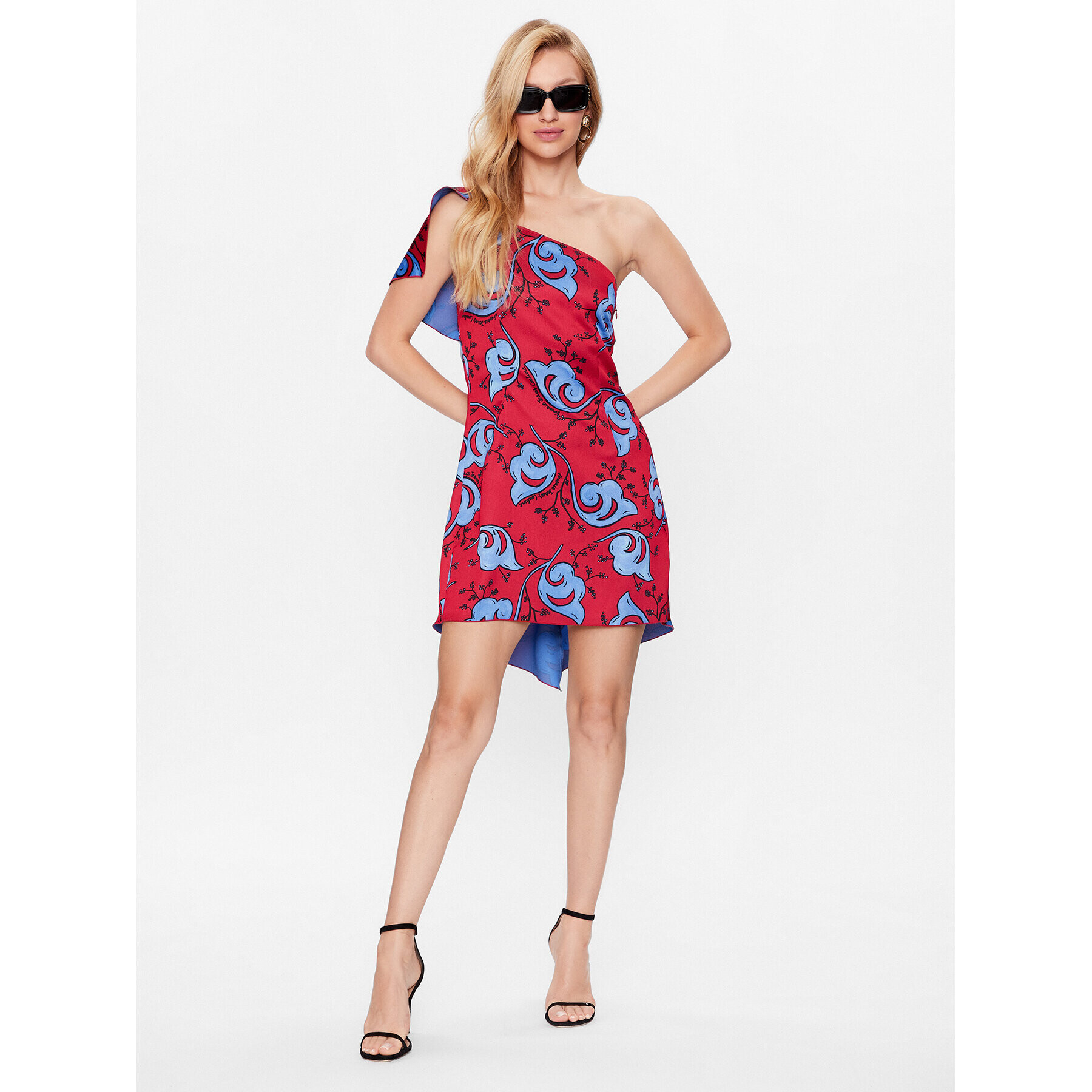 Versace Jeans Couture Rochie cocktail 74HAO911 Roșu Slim Fit - Pled.ro