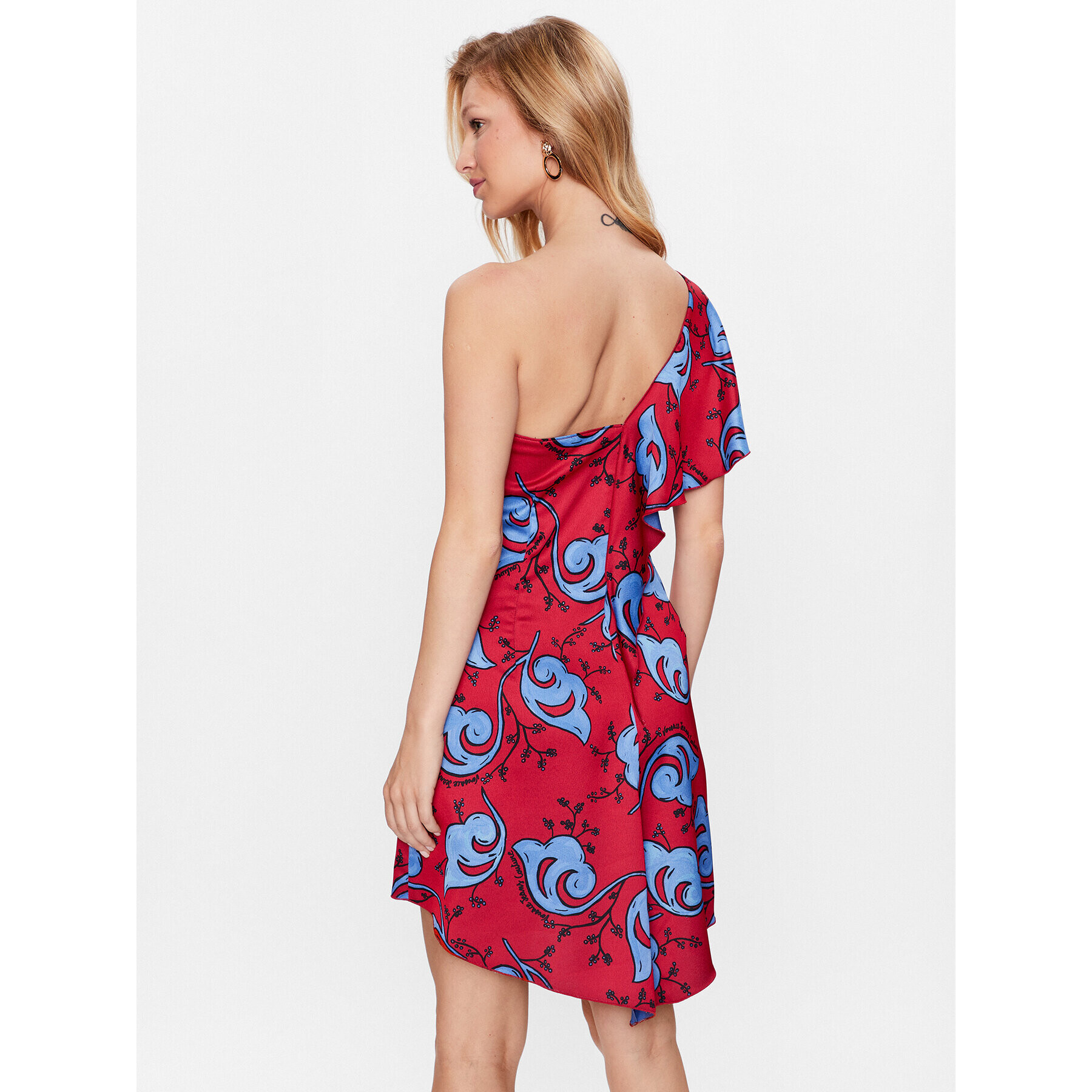 Versace Jeans Couture Rochie cocktail 74HAO911 Roșu Slim Fit - Pled.ro