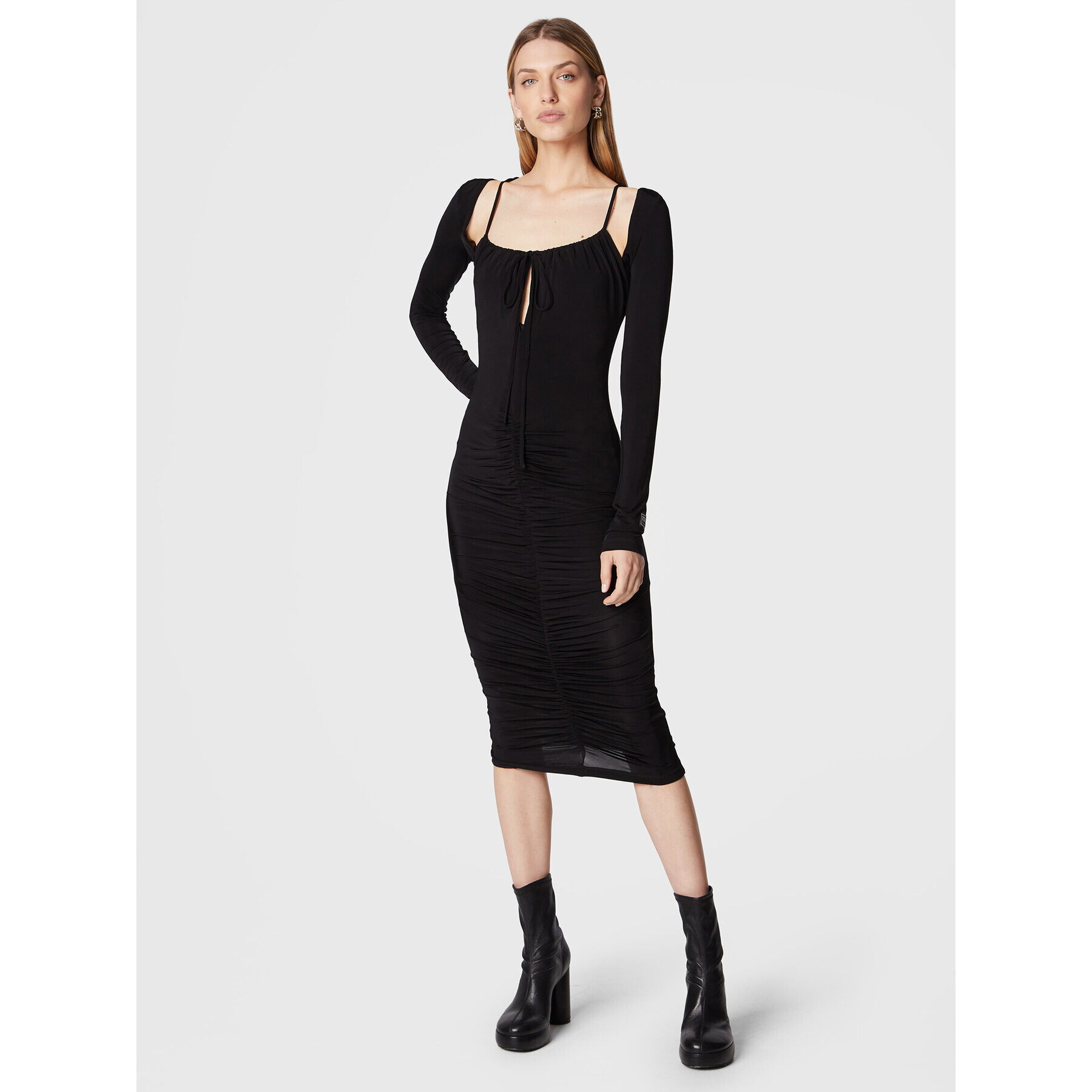 Versace Jeans Couture Rochie cocktail Marika 73HAO922 Negru Slim Fit - Pled.ro